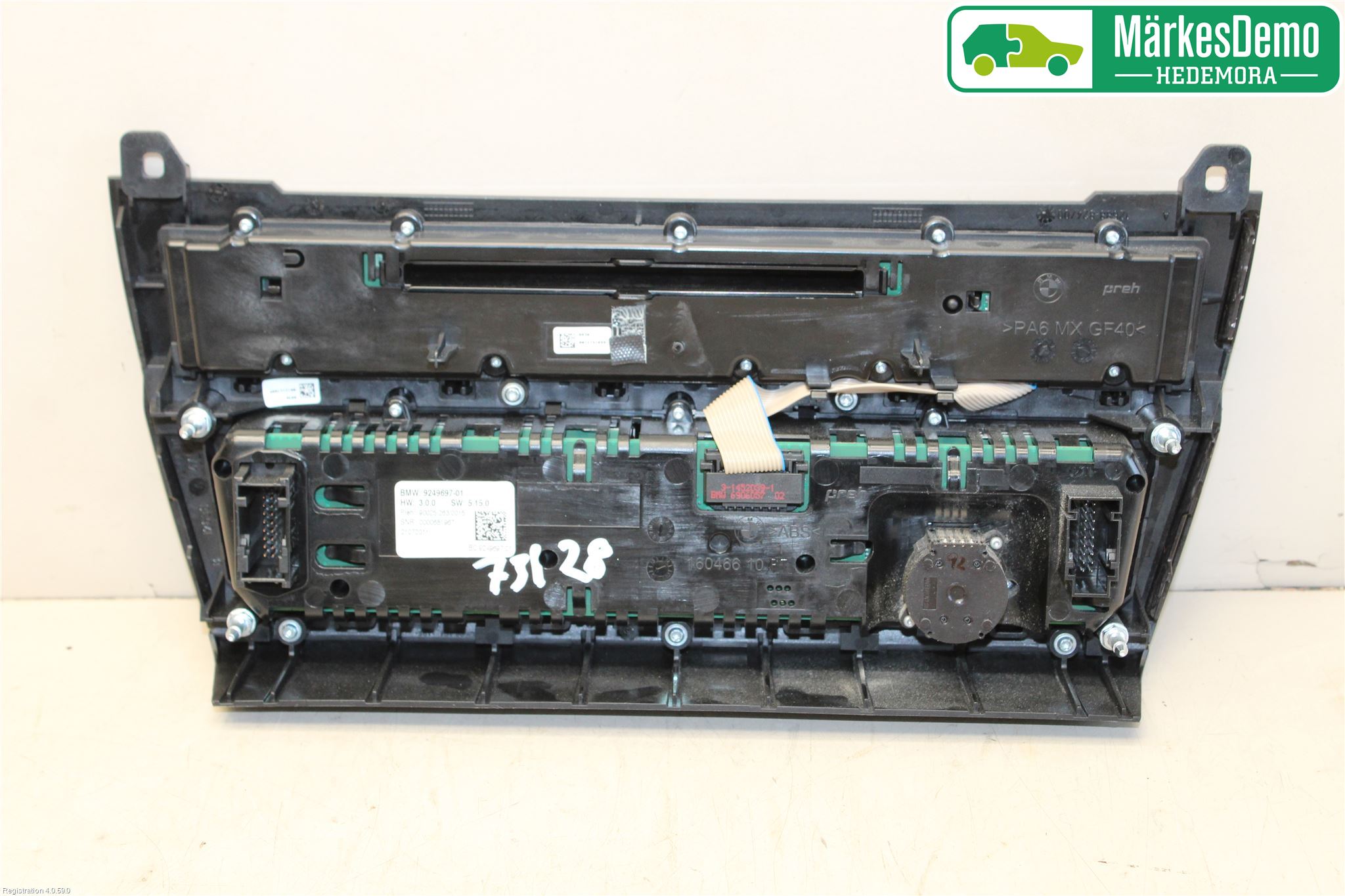 BMW 5 F10/F11/F18 09-17 Varme Ac Betjening-Display
