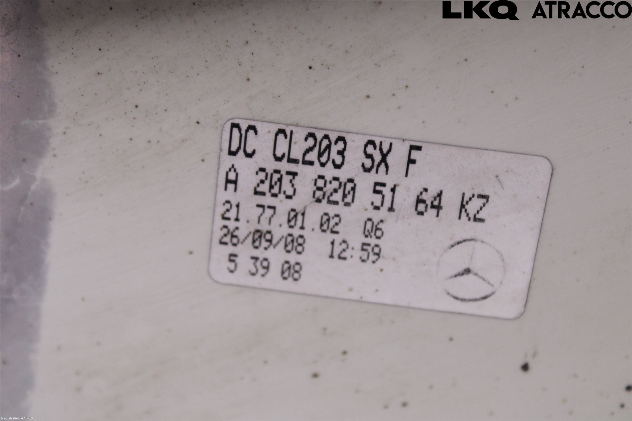 Mercedes-Benz MB CLC-KLASS (CL203) 08-11 Baklykt Høyre