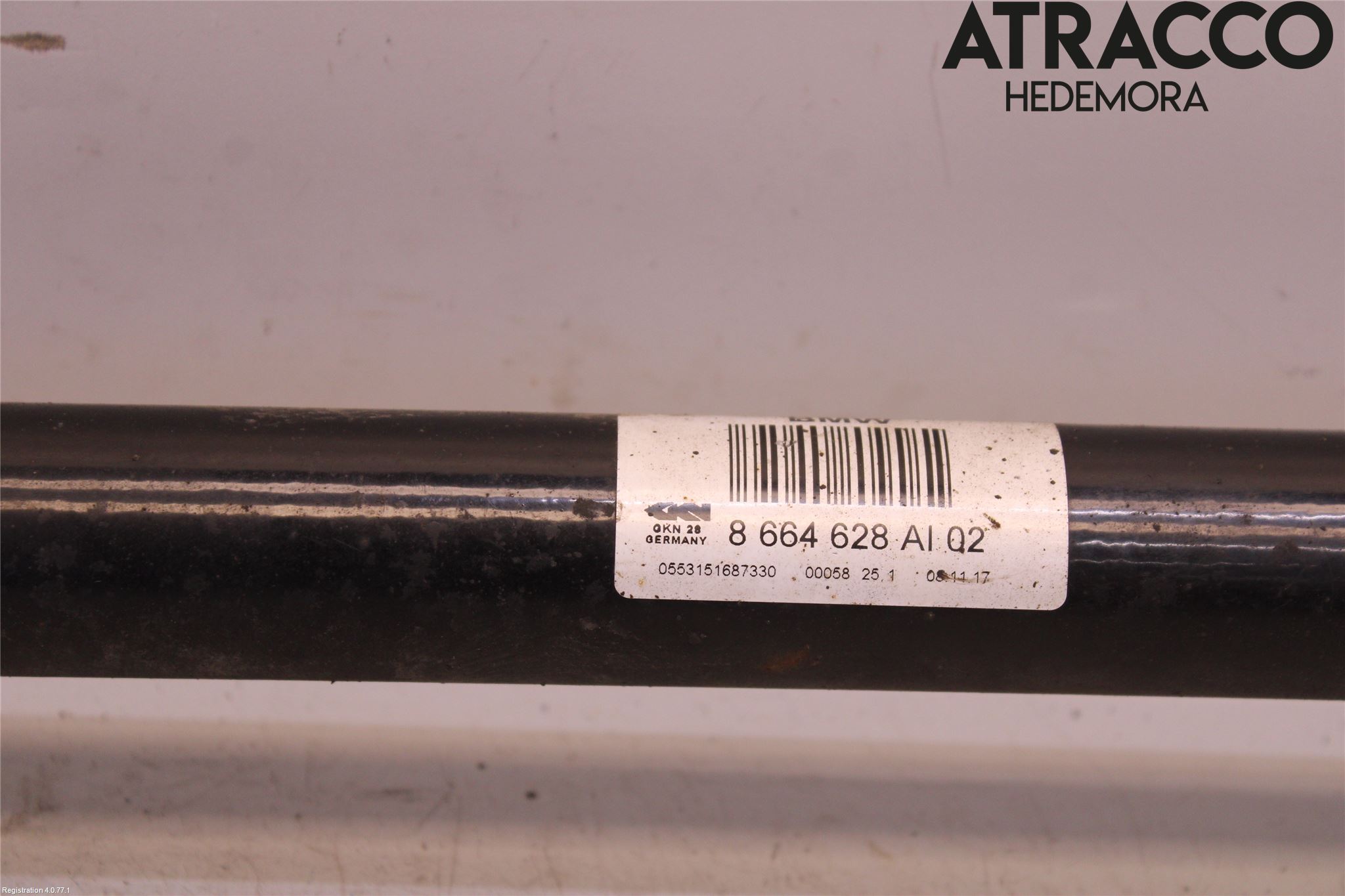 BMW 5 G30/G31/F90 17-23 Drivaksel Bak Kompl Høyre