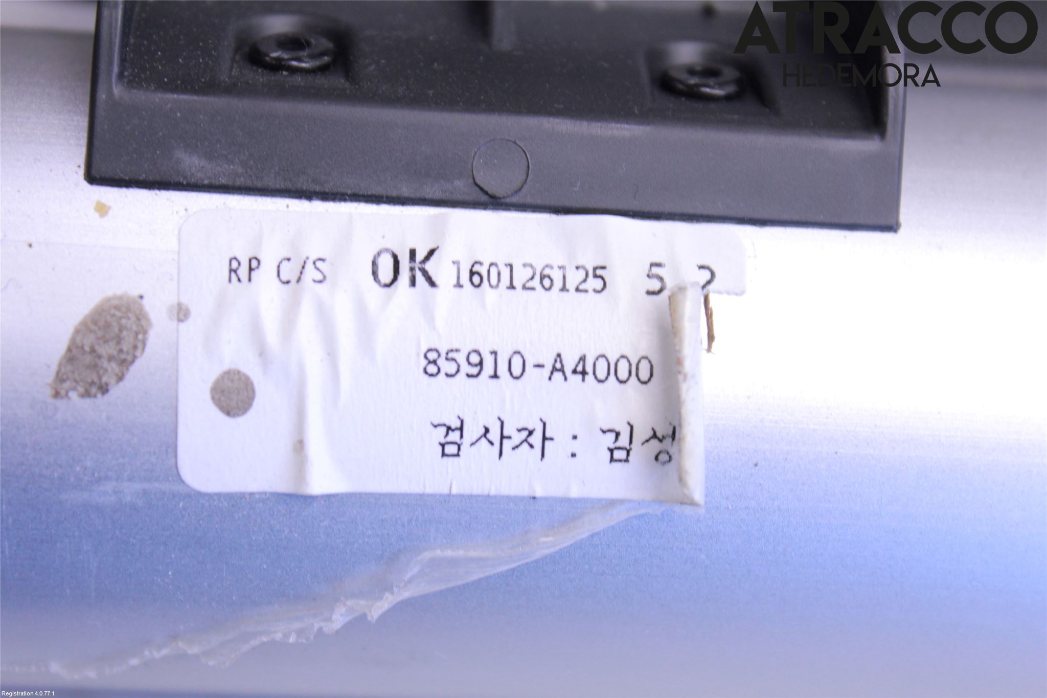 Kia CARENS III 13-19 Innr Innsyn Beskytelse Stv