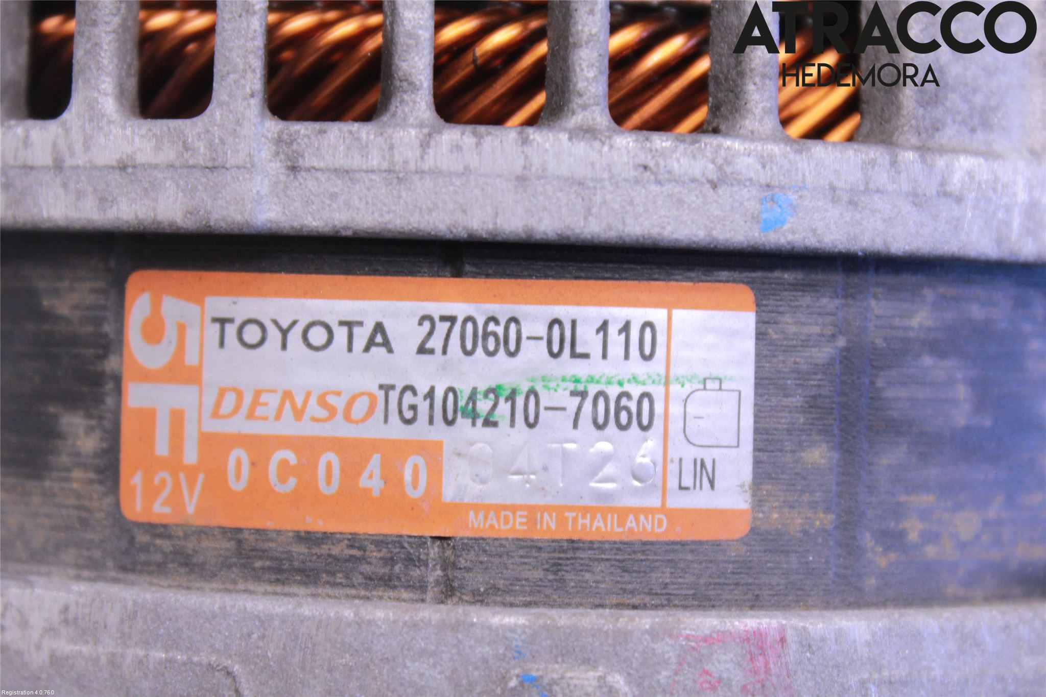 Toyota HILUX 16- Dynamo