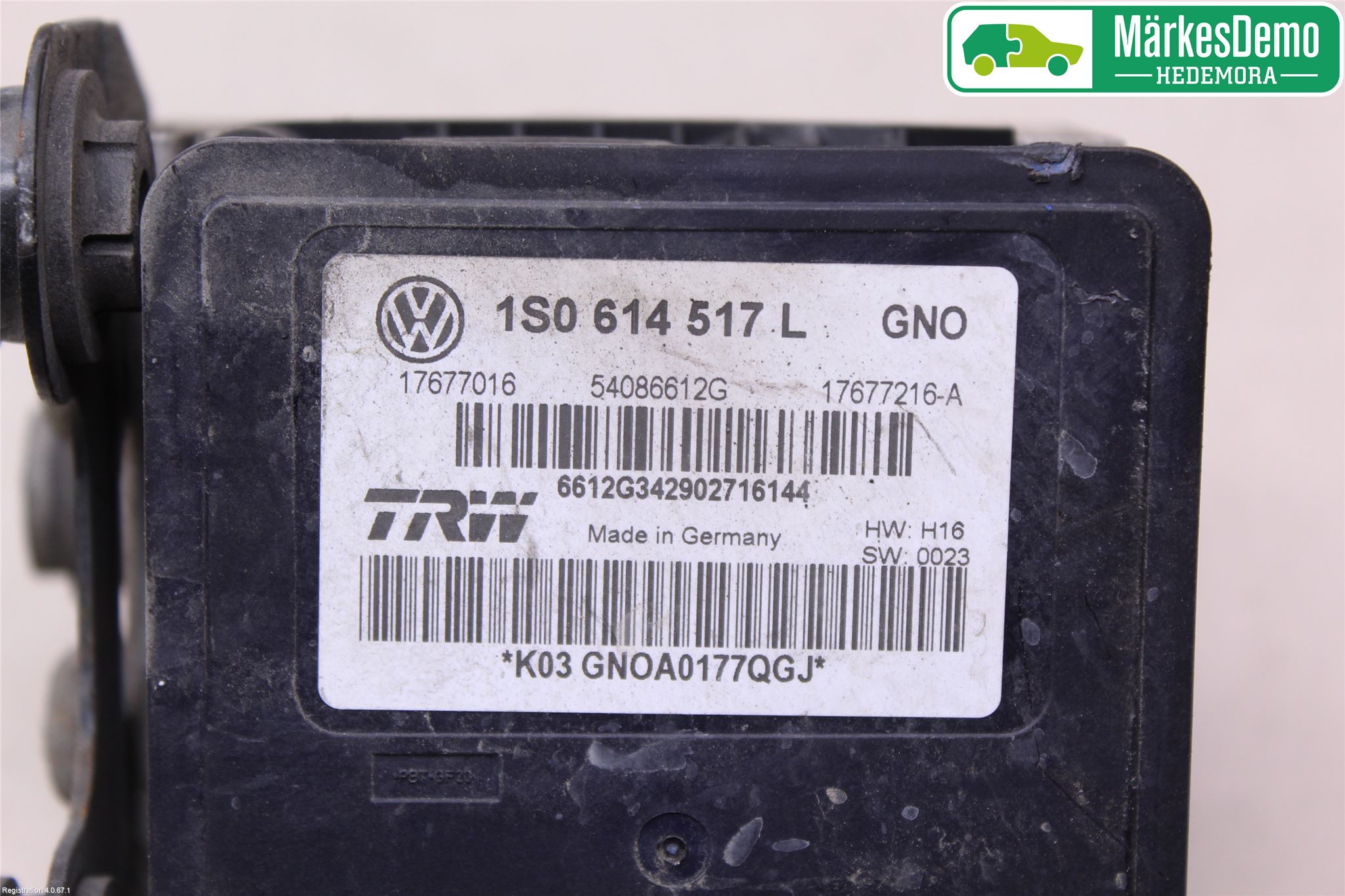 Volkswagen VW UP! / E-UP! Abs Hydraulikkaggregat