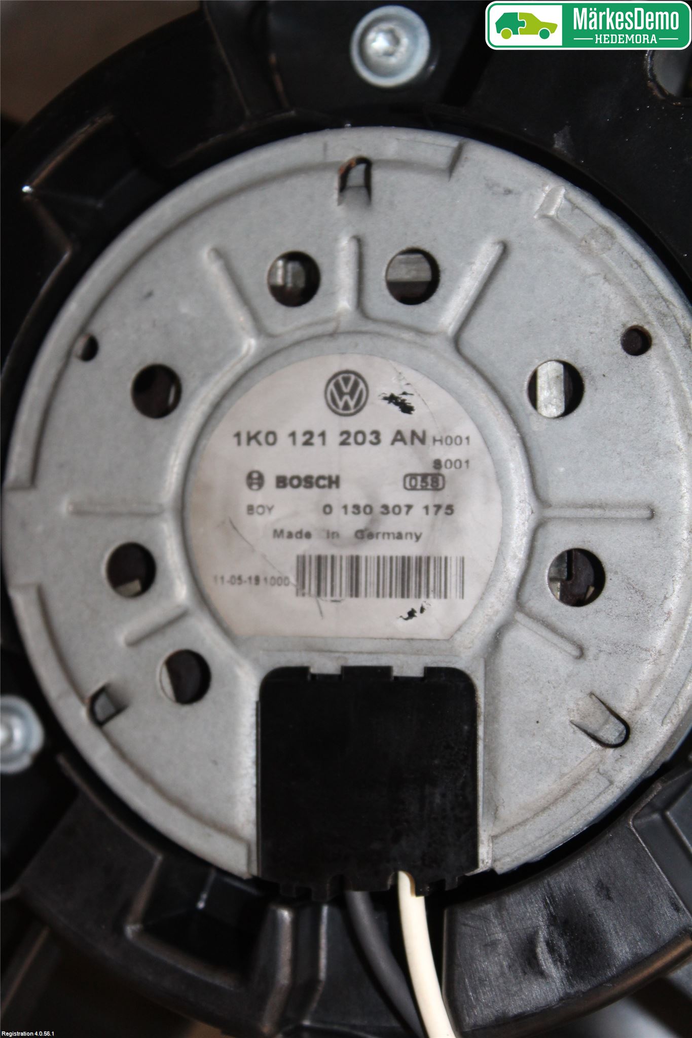 Volkswagen VW TOURAN 10-15 Kjølevifte Elektrisk