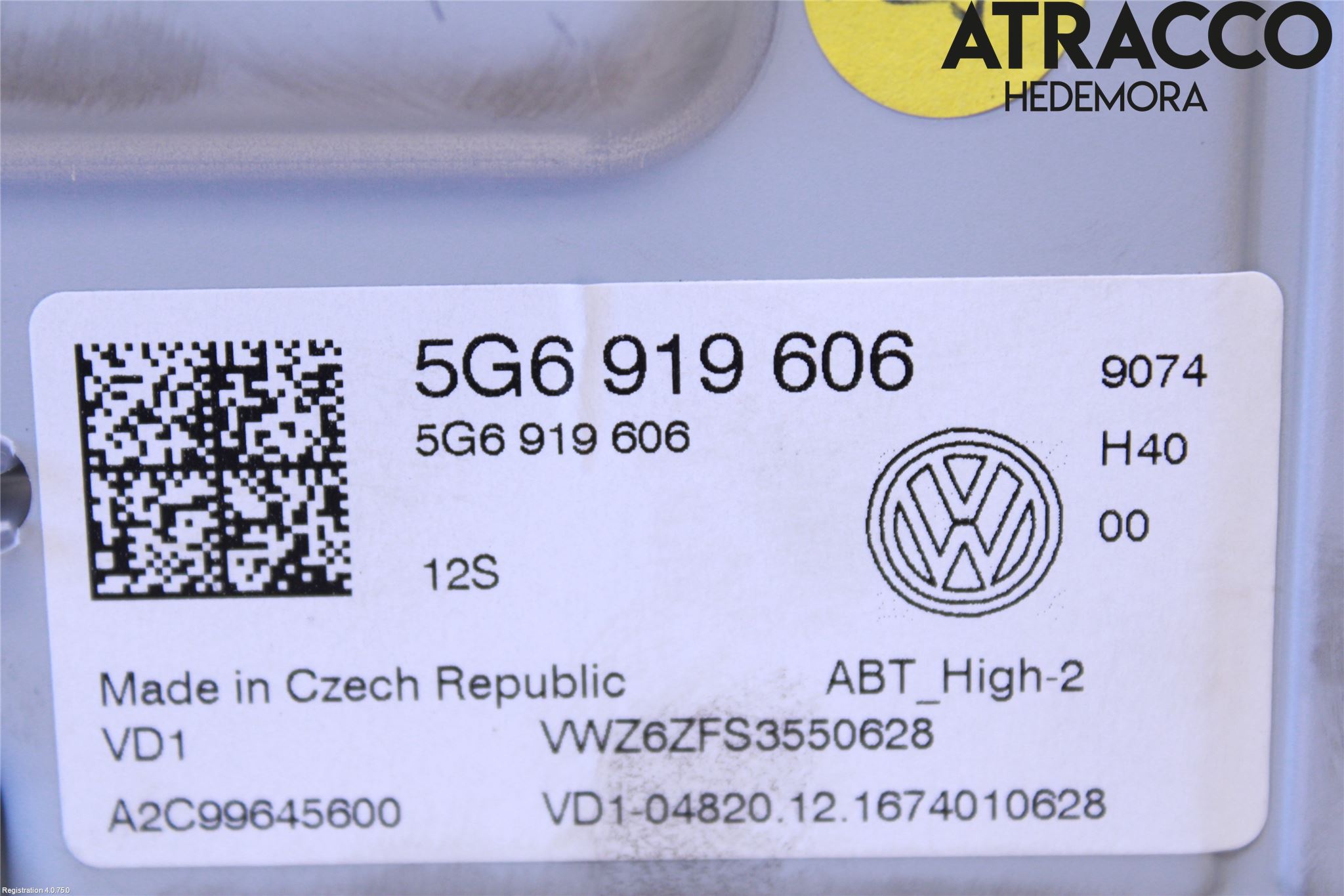 Volkswagen VW GOLF / E-GOLF VII 13-20 Stereo Radio Med Cd