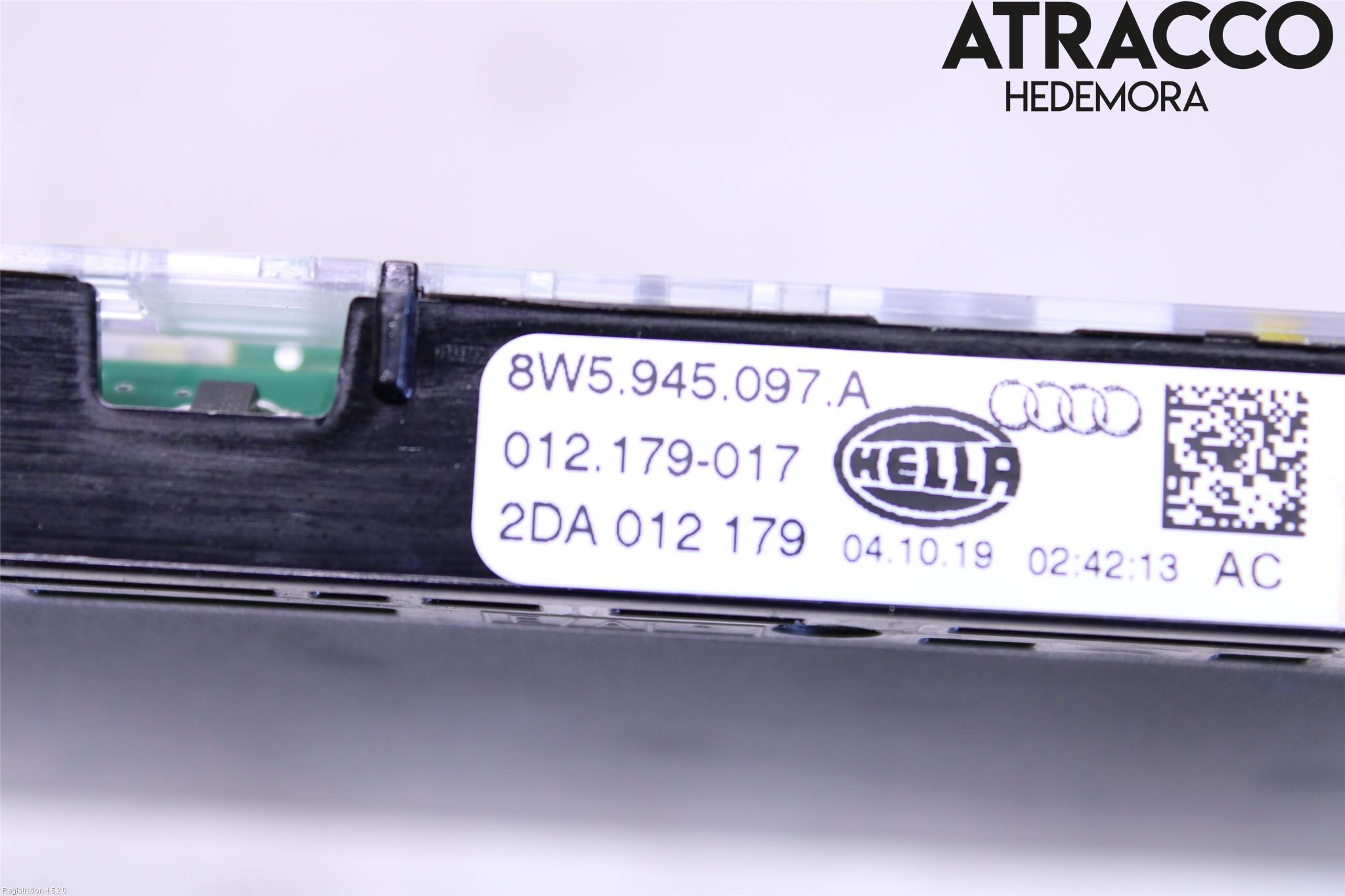 Audi A4/S4 B9 16-19 Bremselys Bakrute