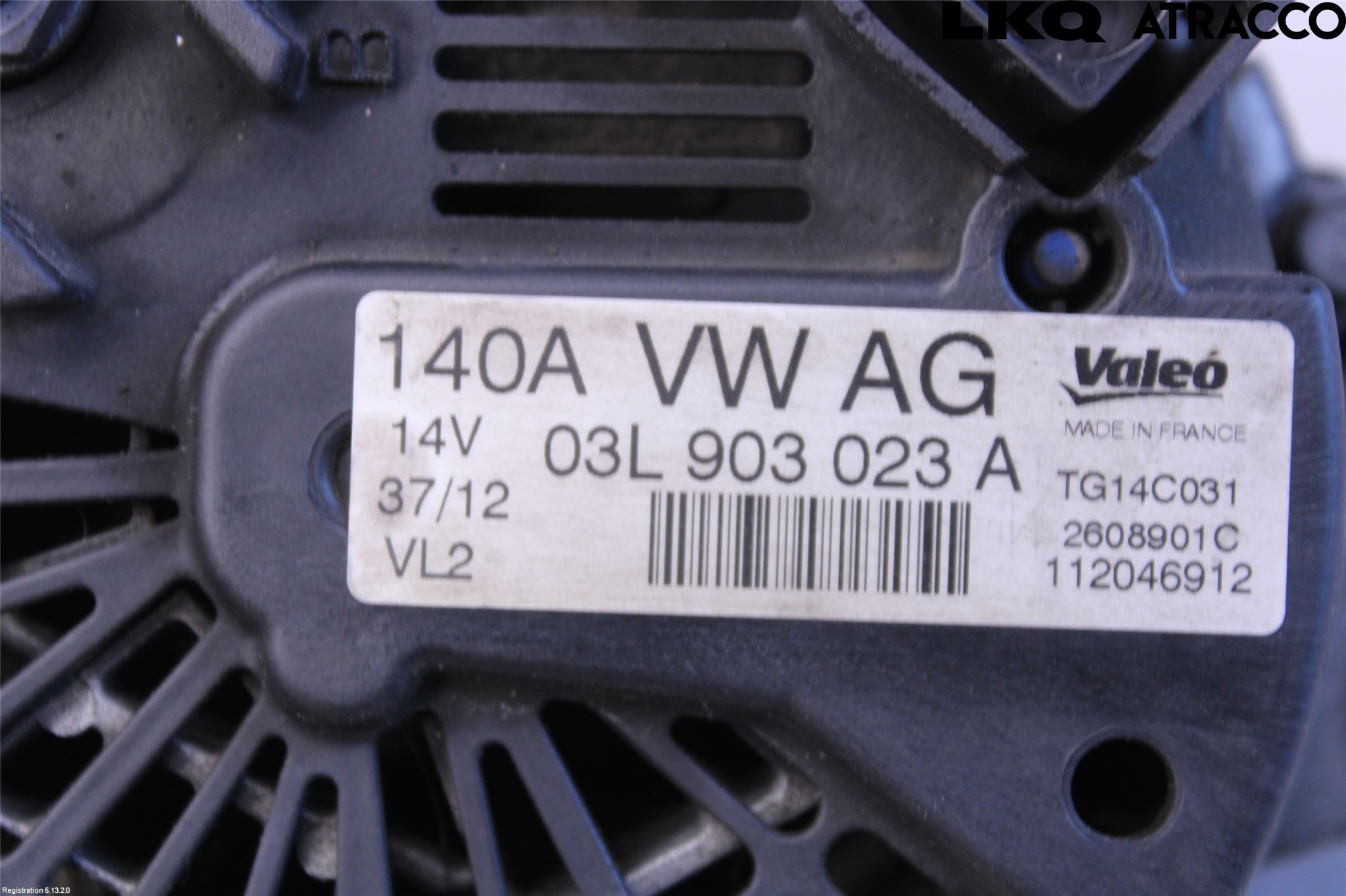 Volkswagen VW GOLF VI 09-13 Dynamo