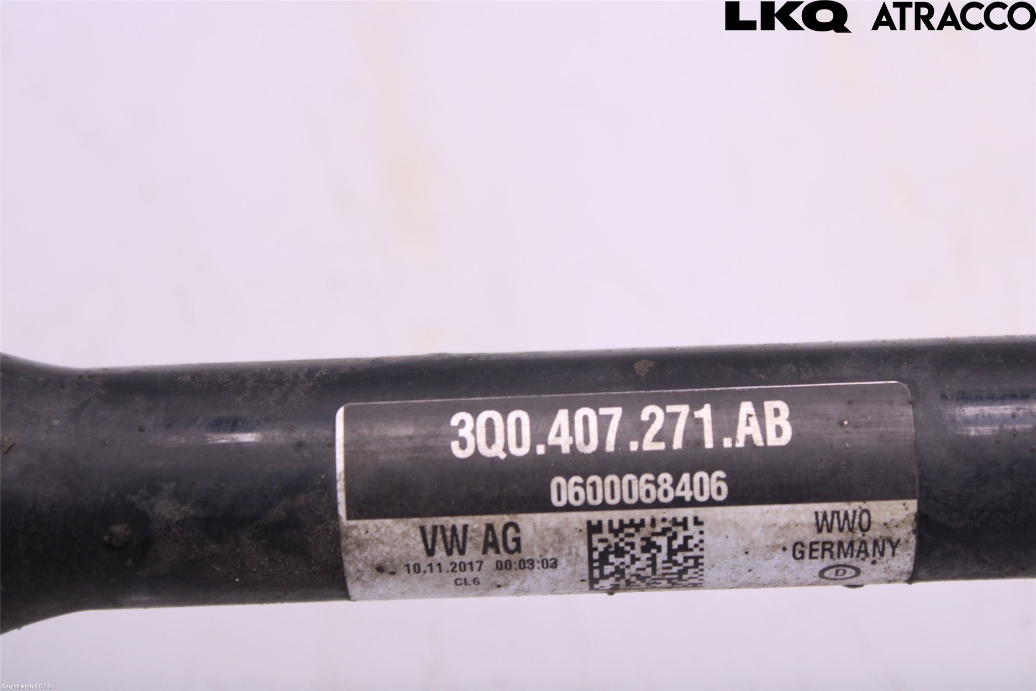 Volkswagen VW TIGUAN 16-24 Drivaksel Foran Kompl Venstre