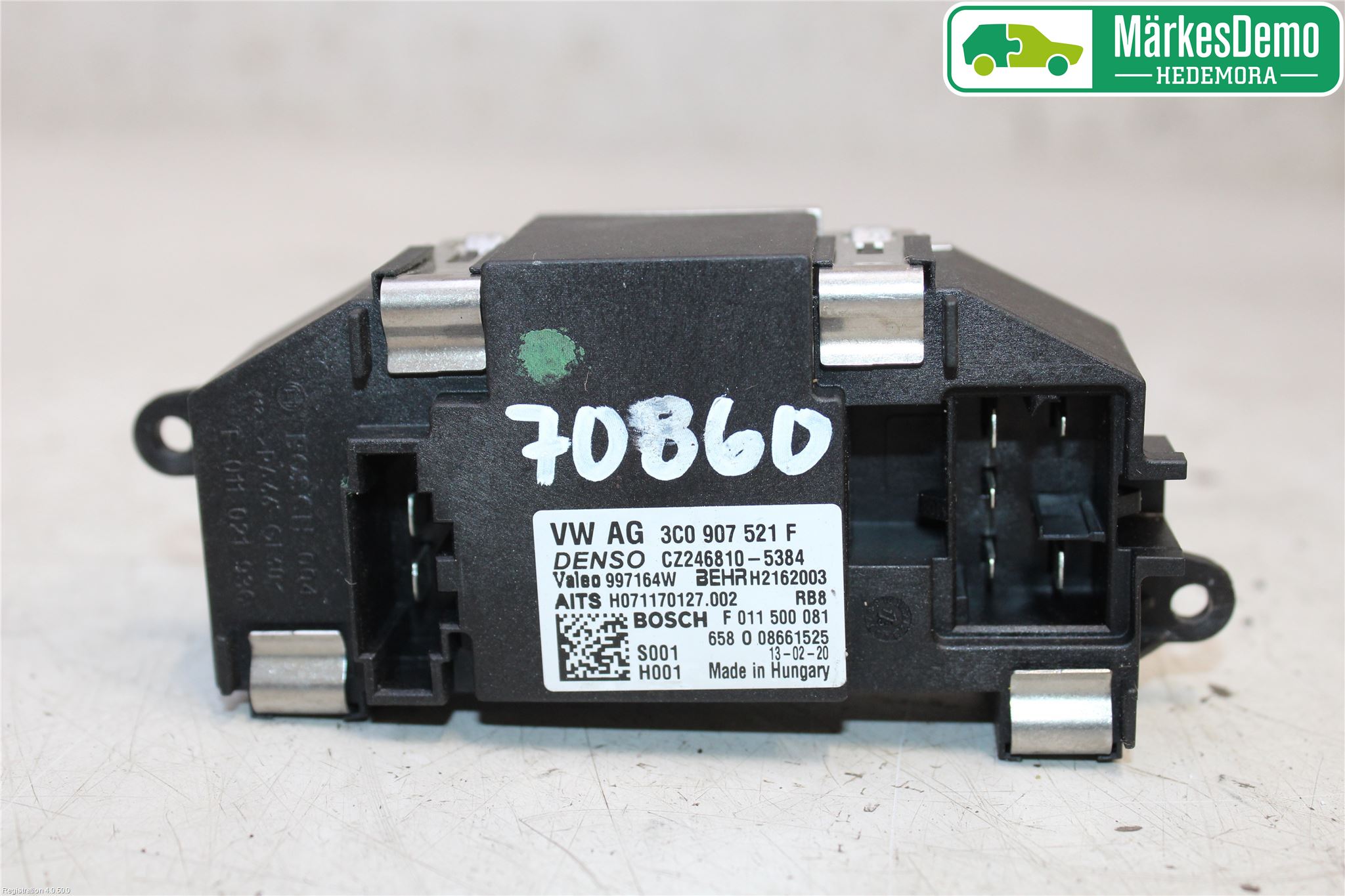 Skoda SUPERB 09-15 Varmeapparat Viftemotstand