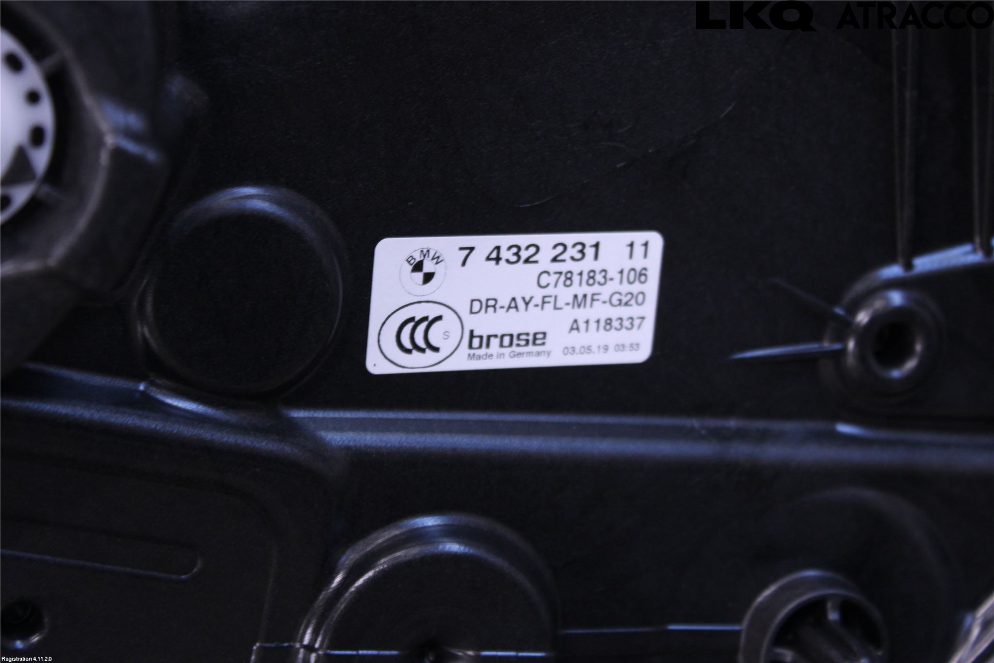 BMW 3 G20/G21/G80/G81 19- Vindusheis El Komp
