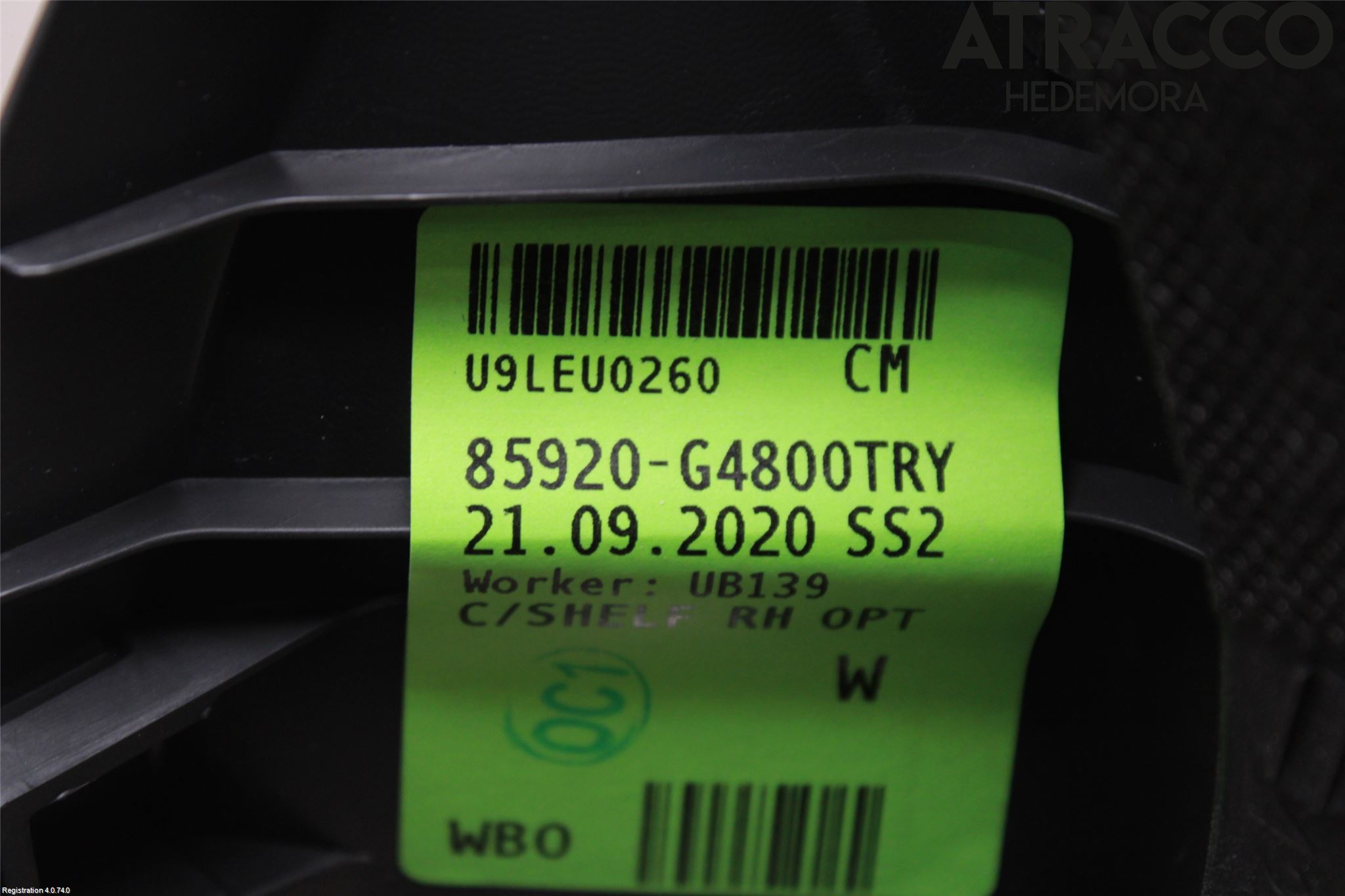 Hyundai i30 PD 17- Innr Sidetrekk-Deksel