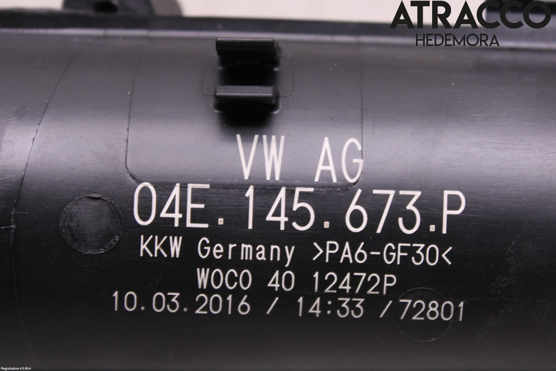 Volkswagen VW PASSAT 15-19 Intercooler Rør-Slange