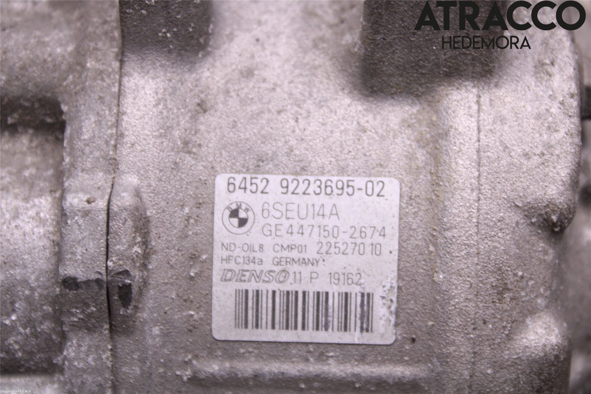 BMW 3 F30/F31/F80 12-19 Varme Ac Kompressor