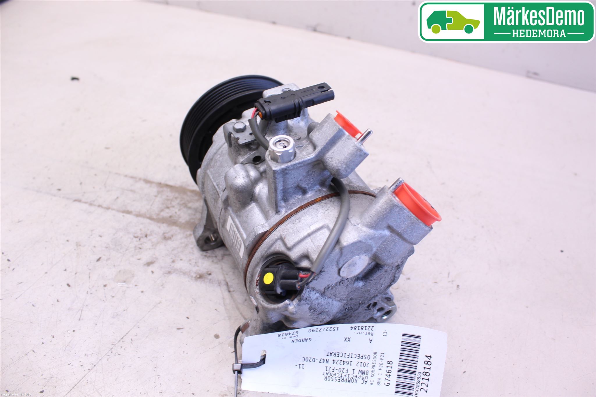 BMW 1 F20/F21 11-19 Varme Ac Kompressor