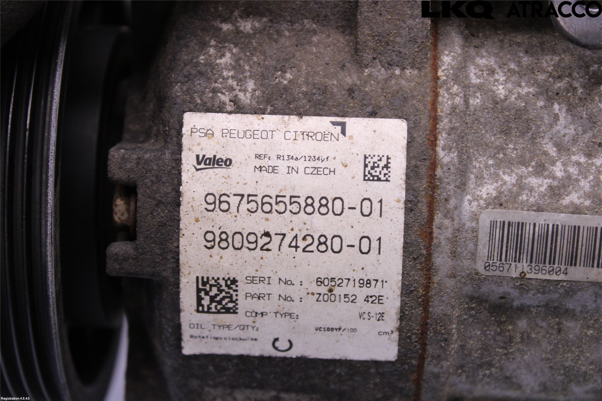 Peugeot 308 14-21 Varme Ac Kompressor