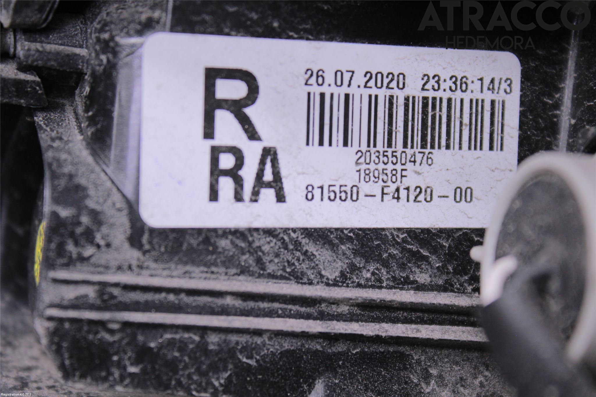 Toyota C-HR 16-23 Baklykt Høyre
