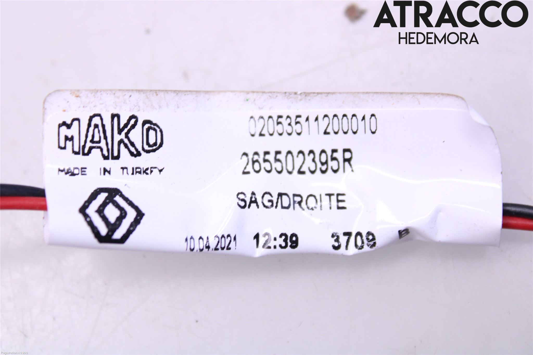 Renault CLIO IV 12-16 Baklykt Høyre  På Luke(Indre)