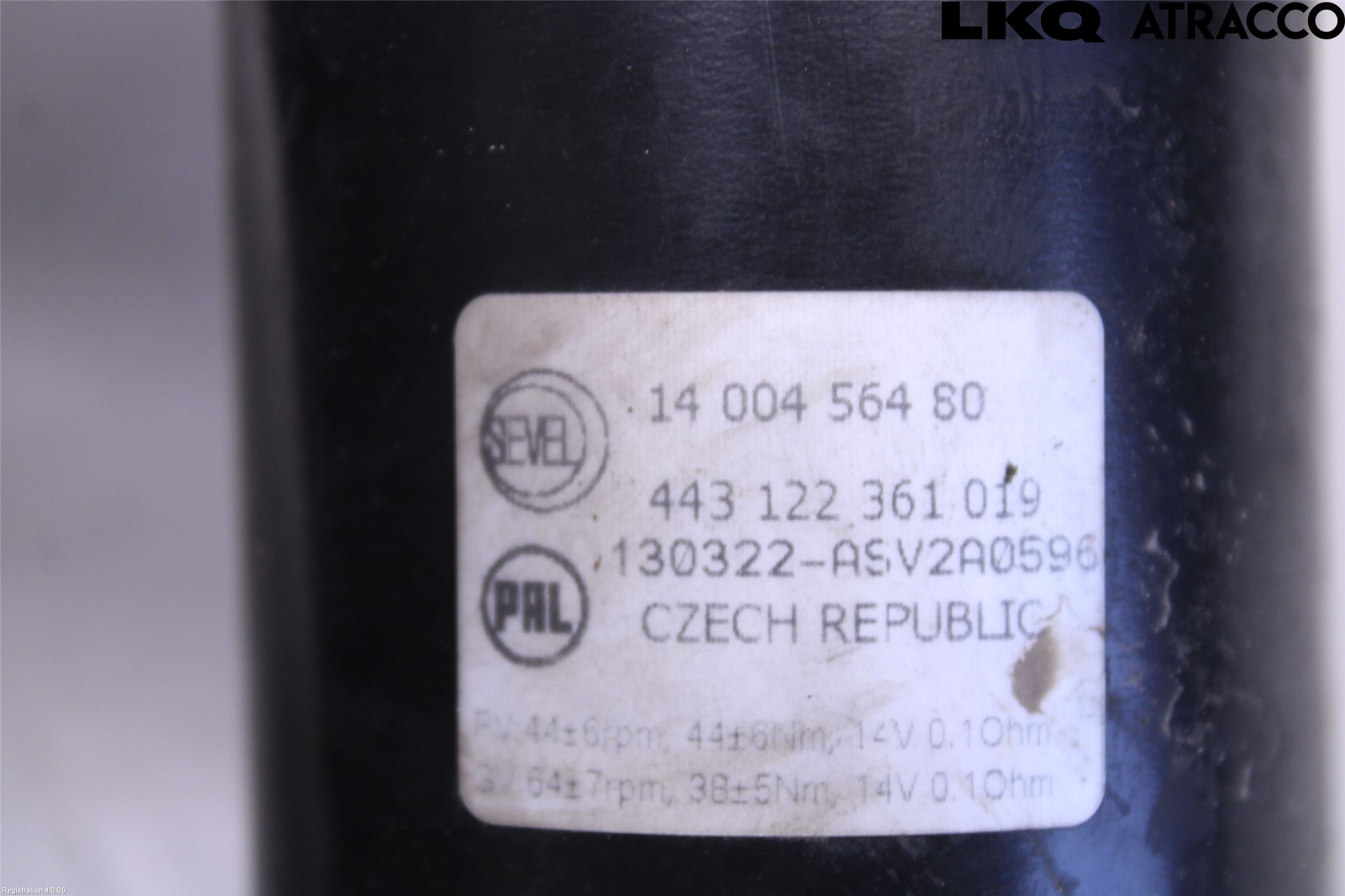 Peugeot EXPERT 07-14 Viskermotor Frontrute