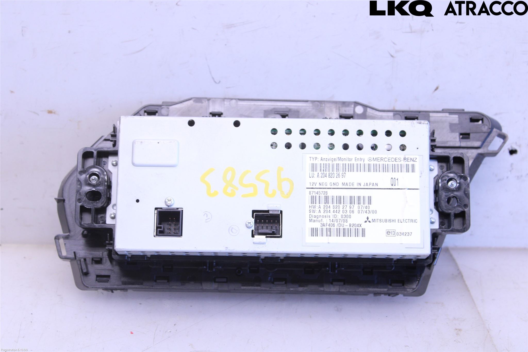 Mercedes-Benz MB GLK-KLASS (X204) 08-16 Multifunktionsdisplay