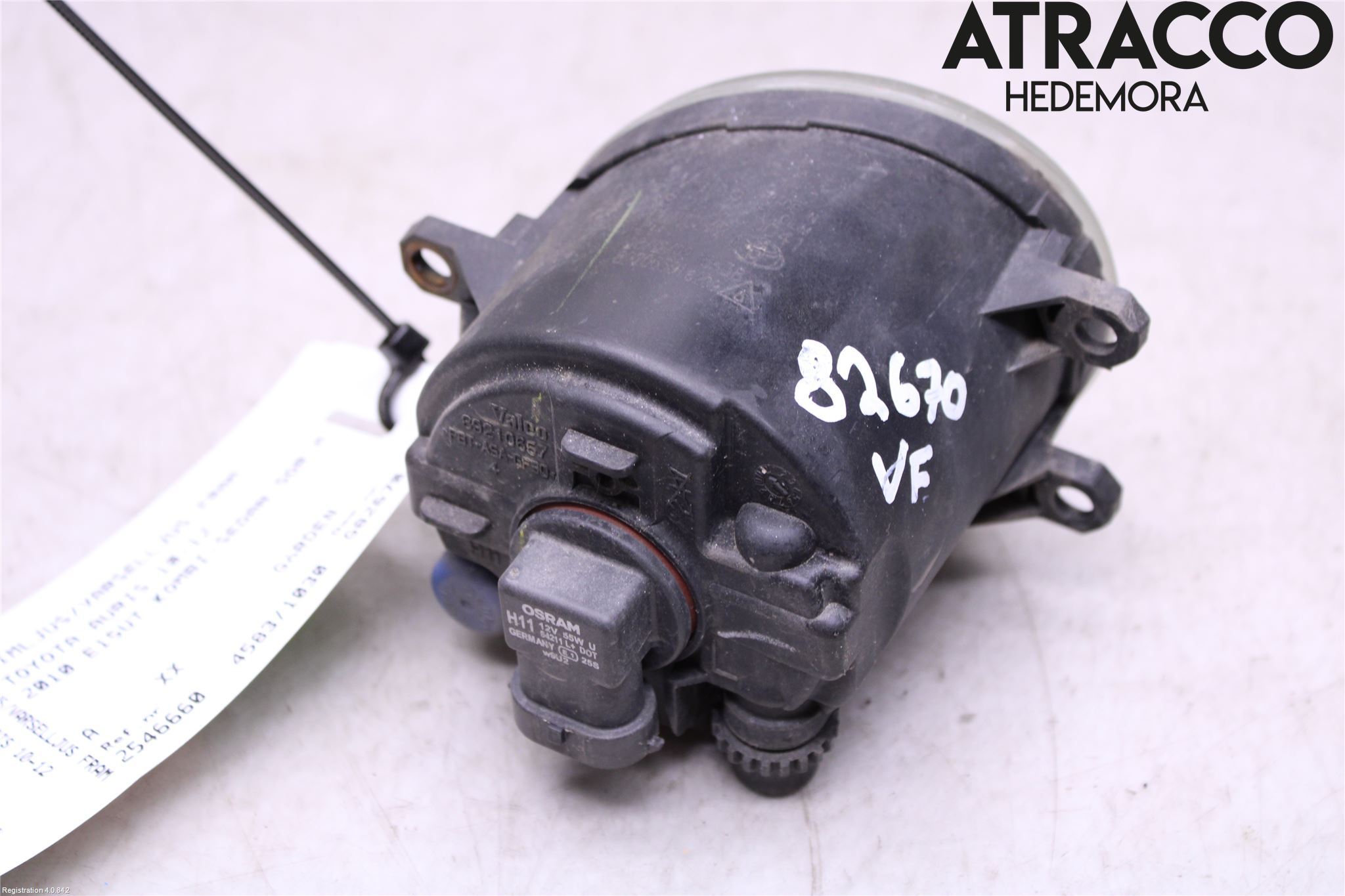Toyota AURIS 10-12 Frontlykt-Kurve-Tåkelys