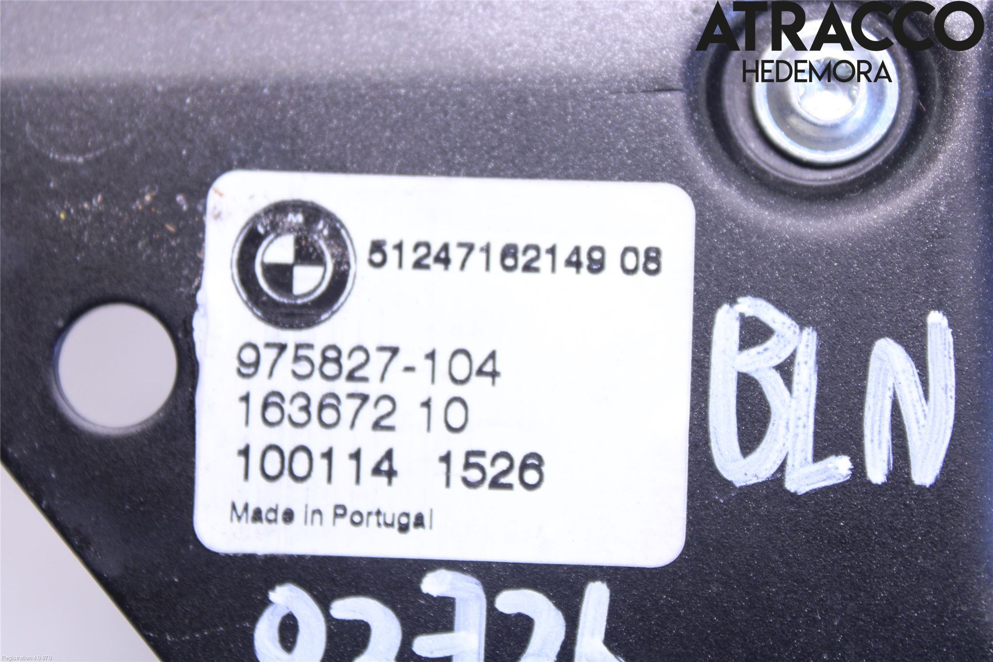 BMW X5 E70 07-13 Bakluke Handtak Indre