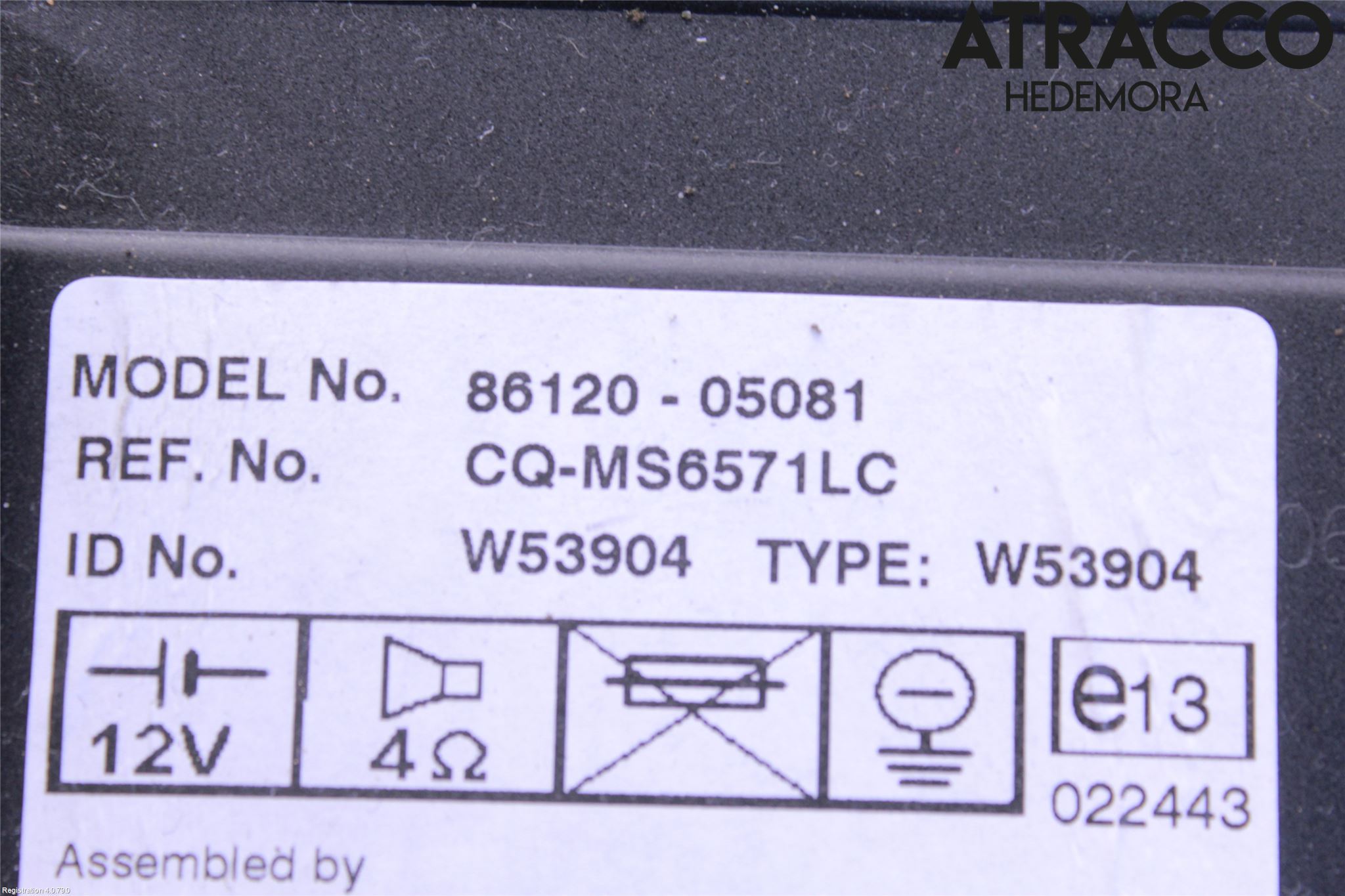 Toyota AVENSIS 03-06 Stereo Radio Med Cd