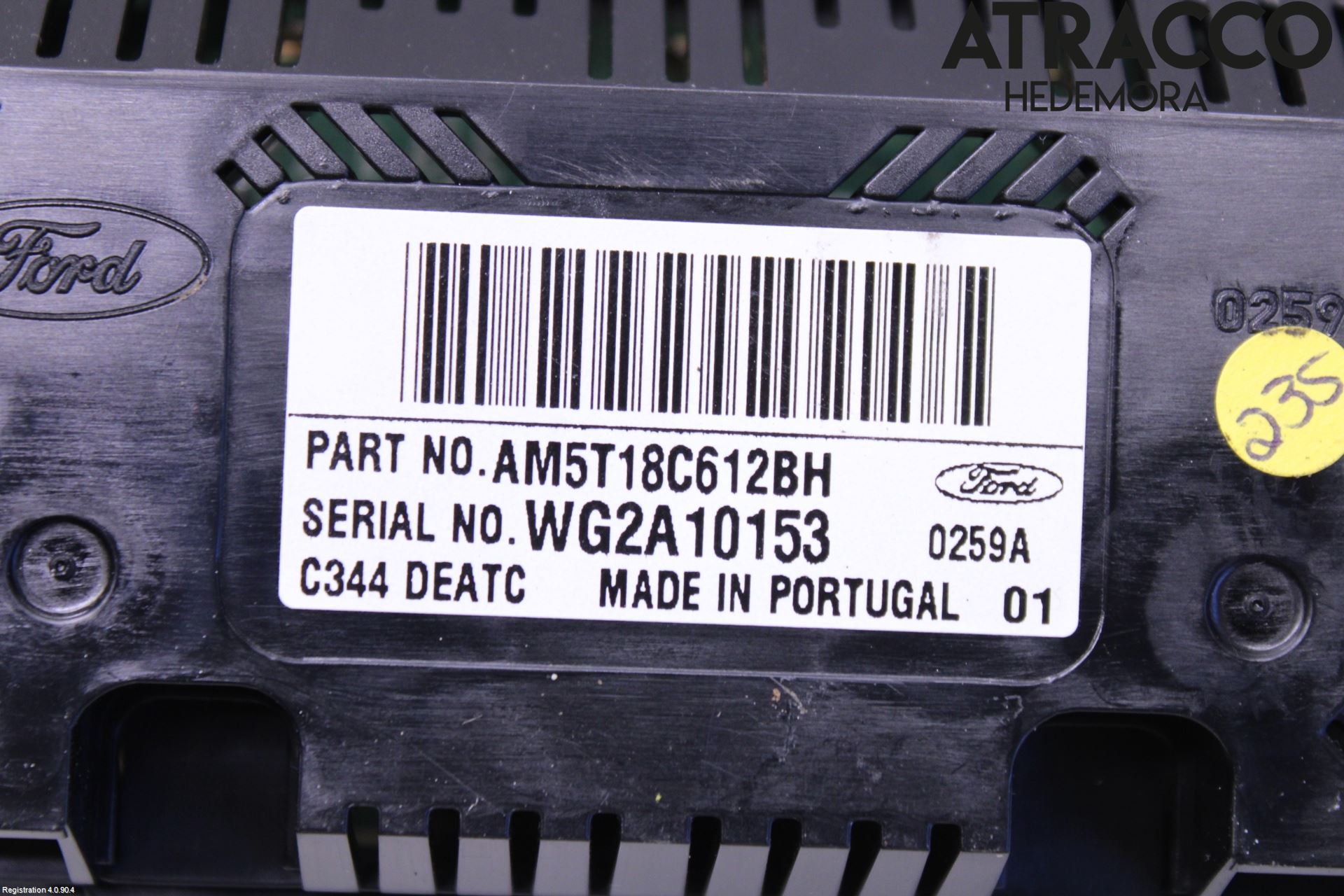 Ford C-MAX II  11-14 Varme Ac Betjening-Display