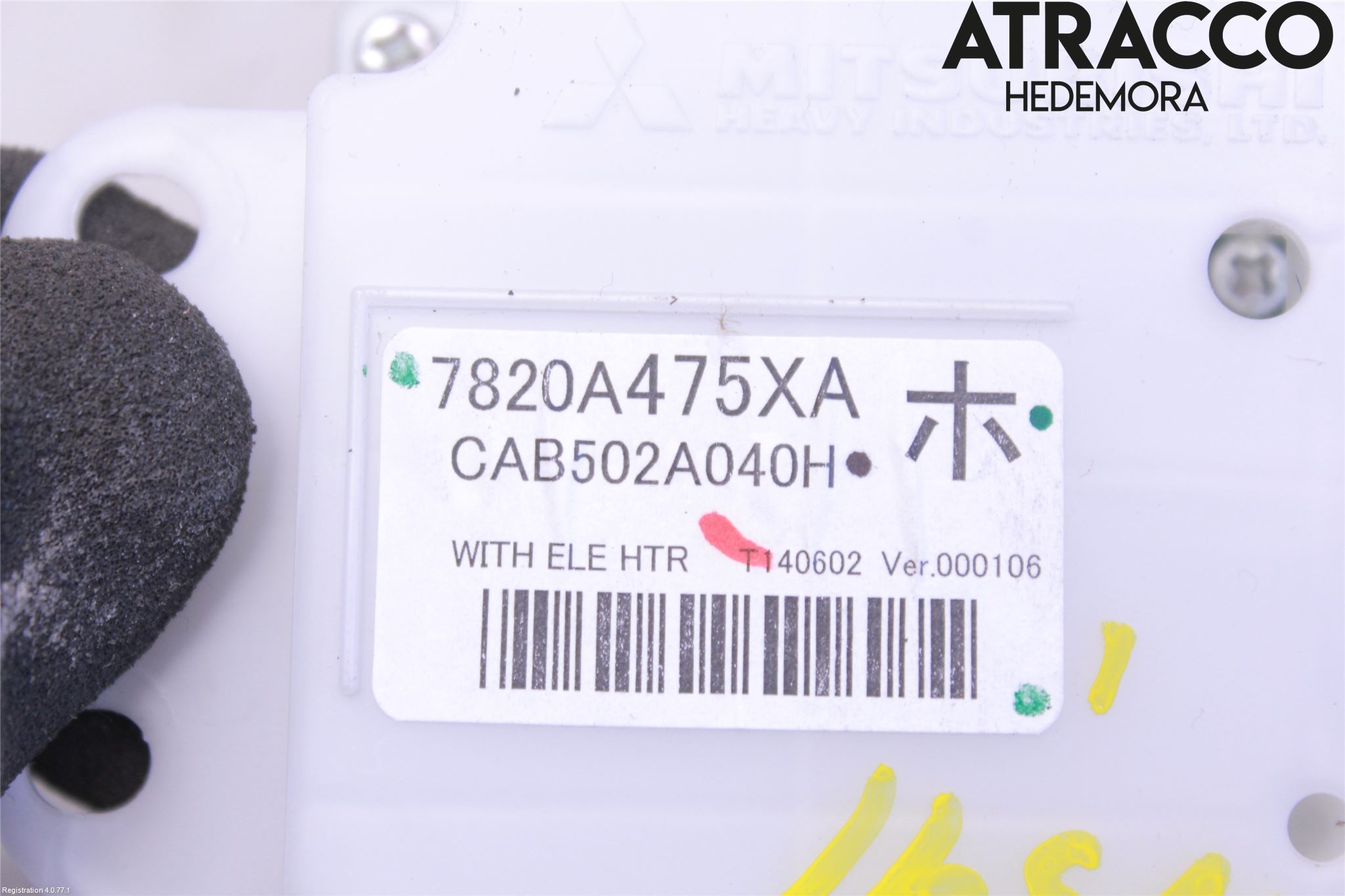 Mitsubishi OUTLANDER 13-21 Varme Ac Betjening-Display