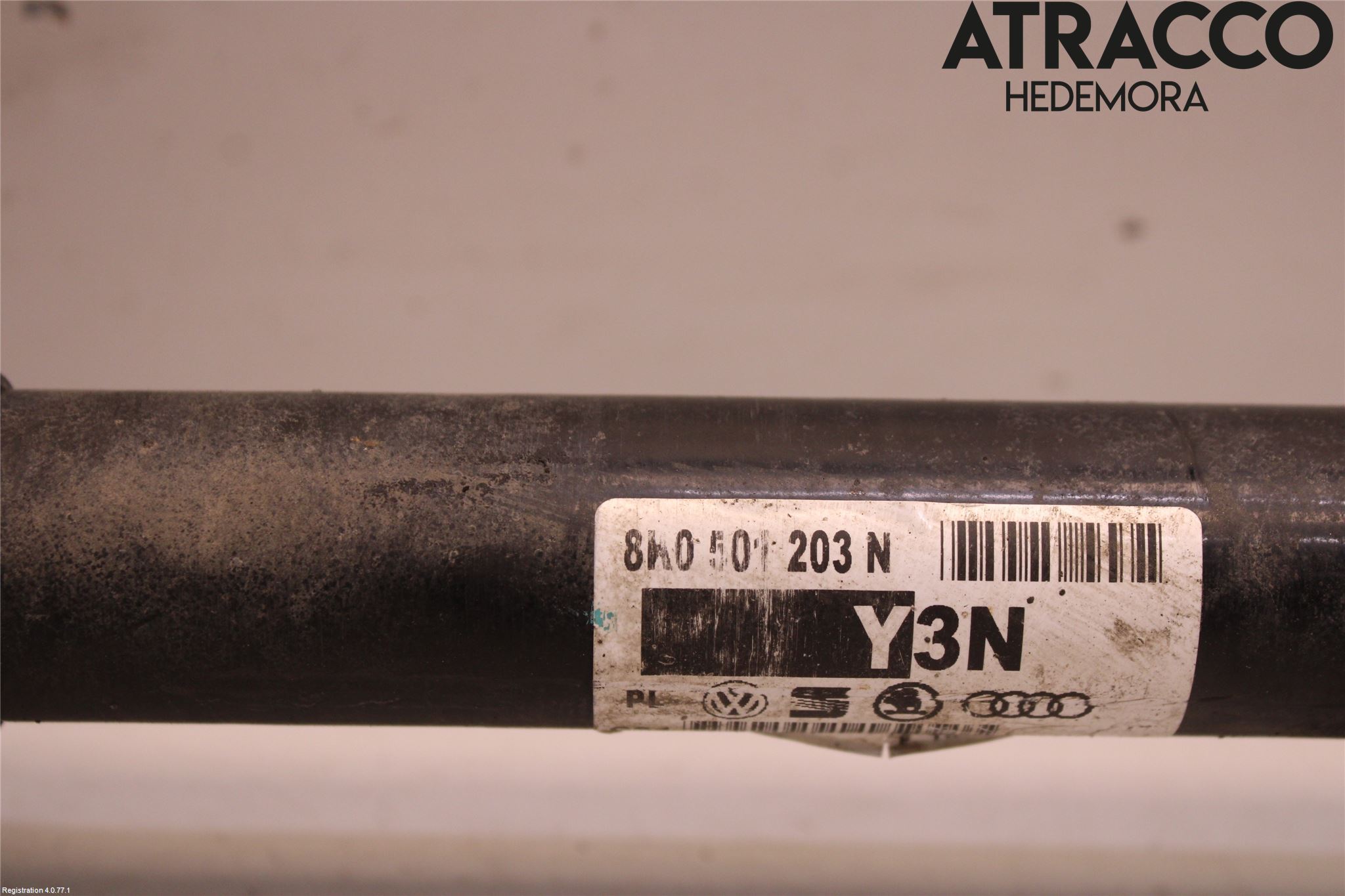 Audi A4 12-15 Drivaksel Bak Kompl Høyre