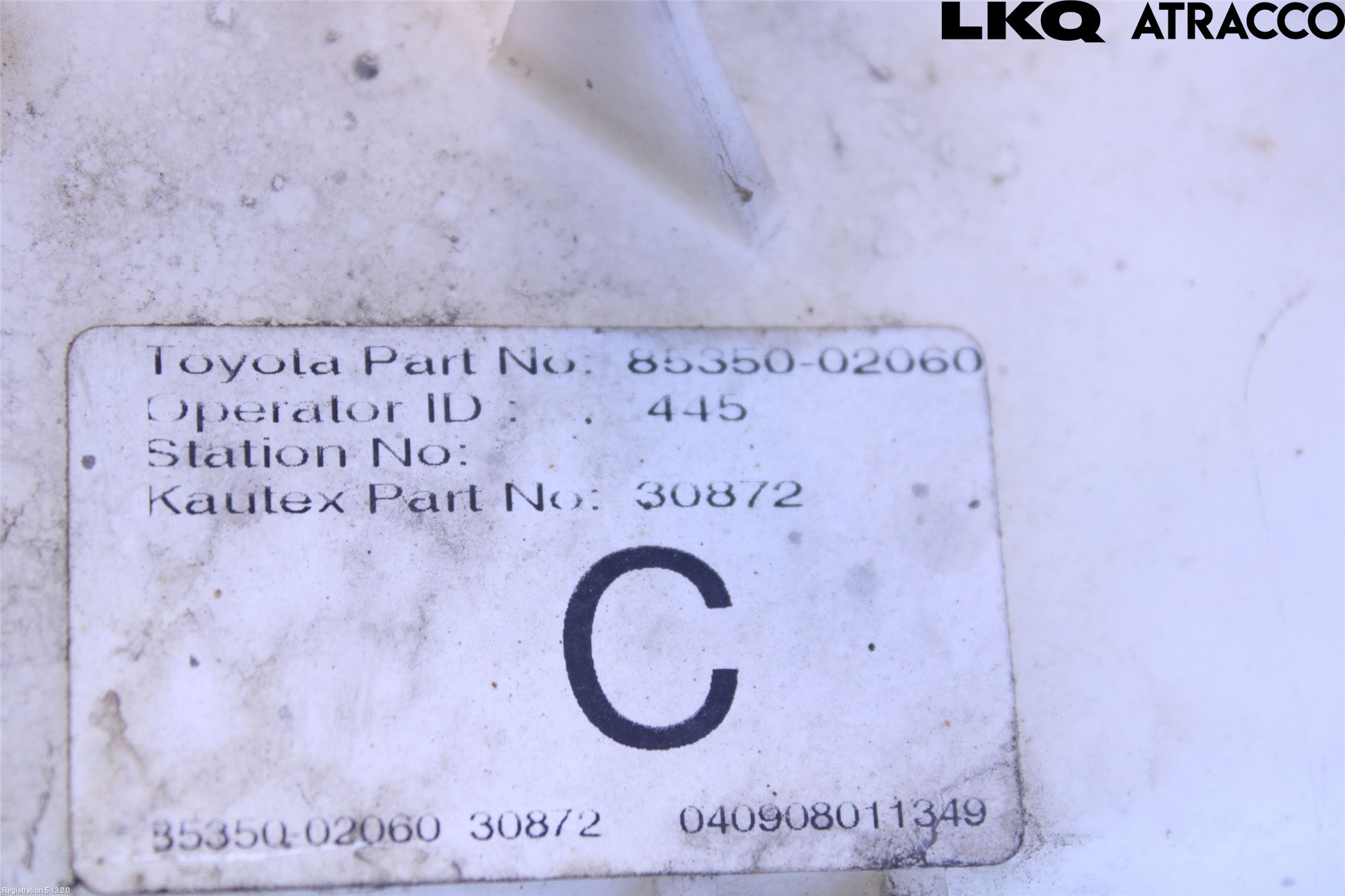 Toyota AURIS 07-09 Spylerbeholder Frontrute-Lykte