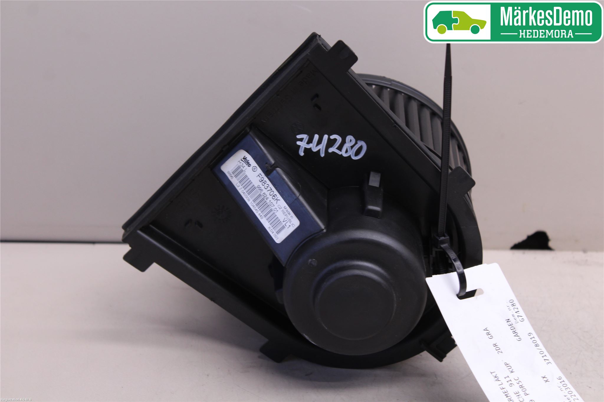 Porsche 911 64- Varme Ac Varmeapparatvifte