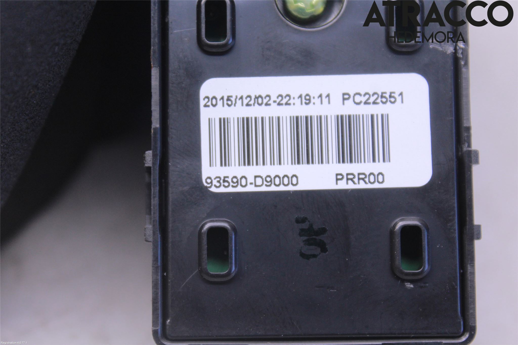 Kia SPORTAGE (QL) 16-21 Bryter Vindusheis