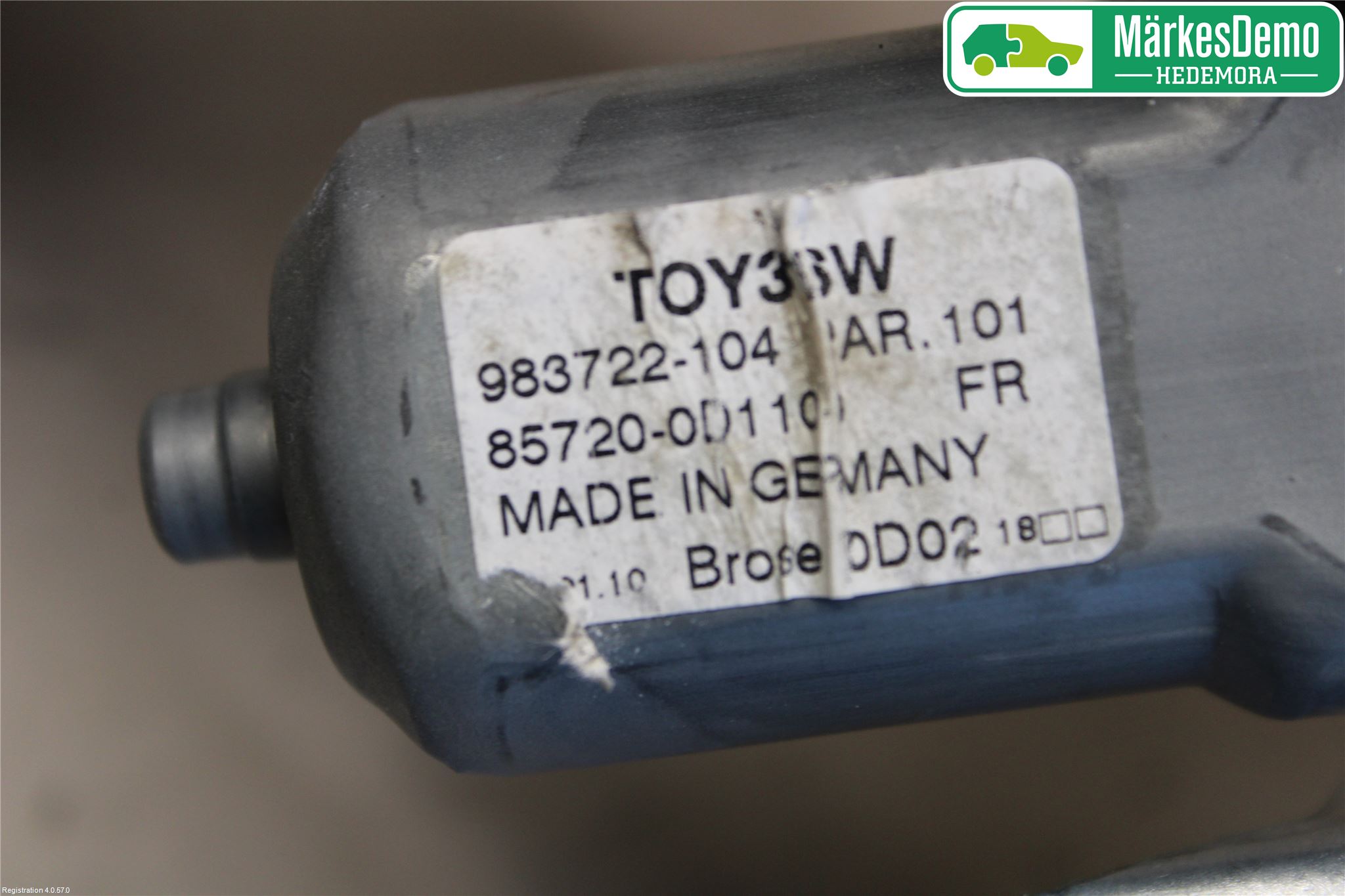 Toyota YARIS XP90 06-11 Vindusheis El Komp