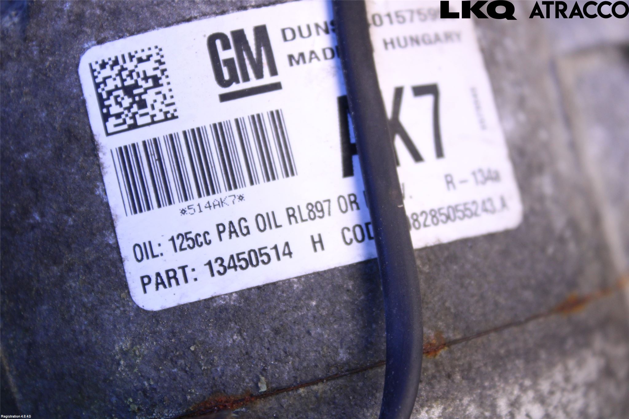 Opel ZAFIRA C 12-19 Varme Ac Kompressor