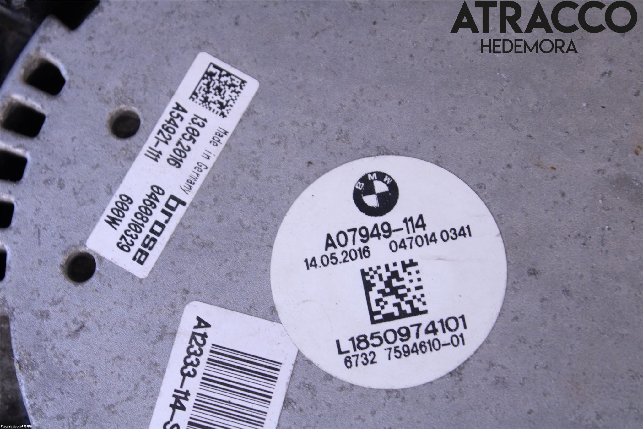 BMW 5 F10/F11/F18 09-17 Kjølevifte Elektrisk