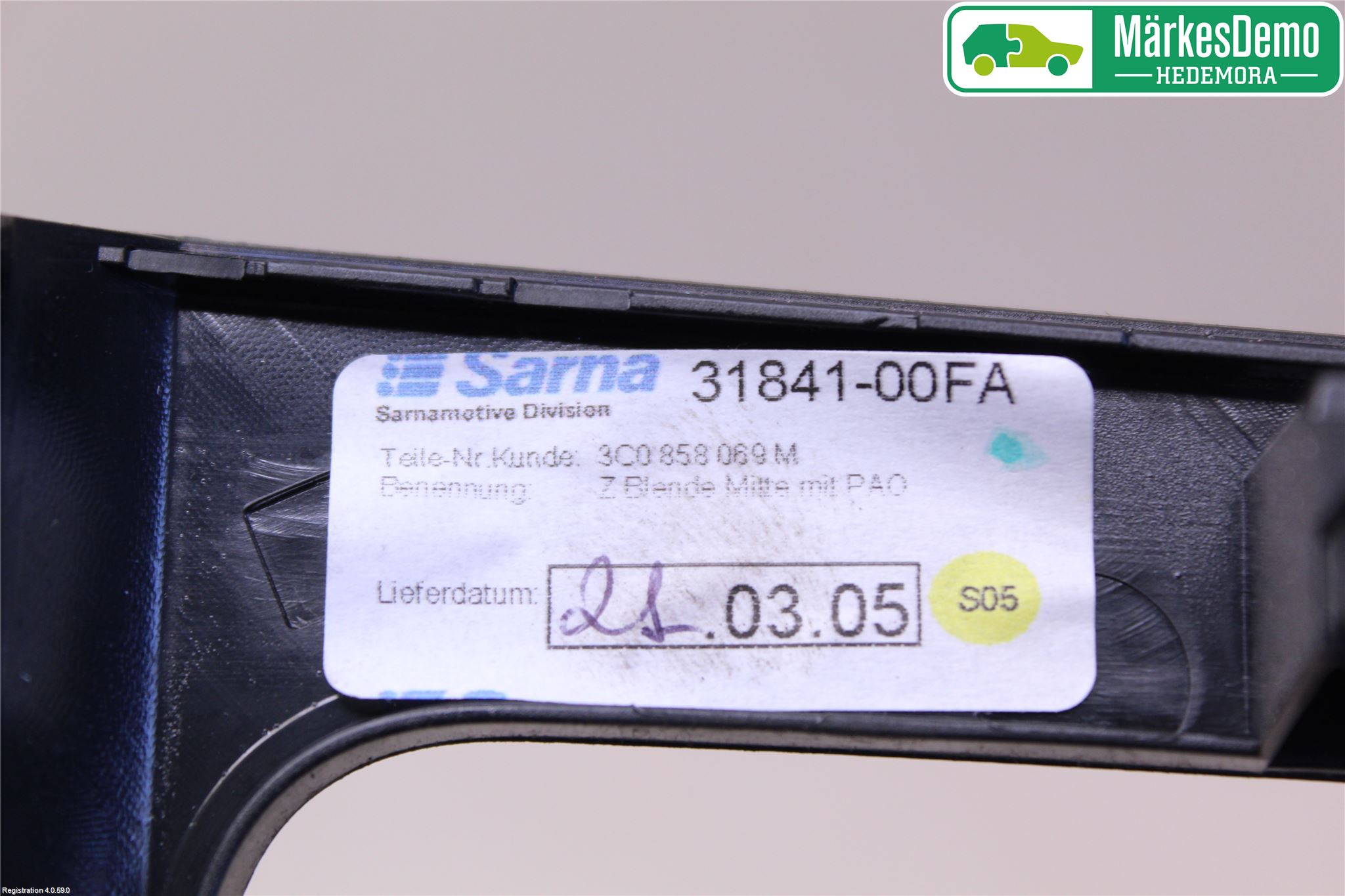Volkswagen VW PASSAT 05-11 Innr Radio Ramme
