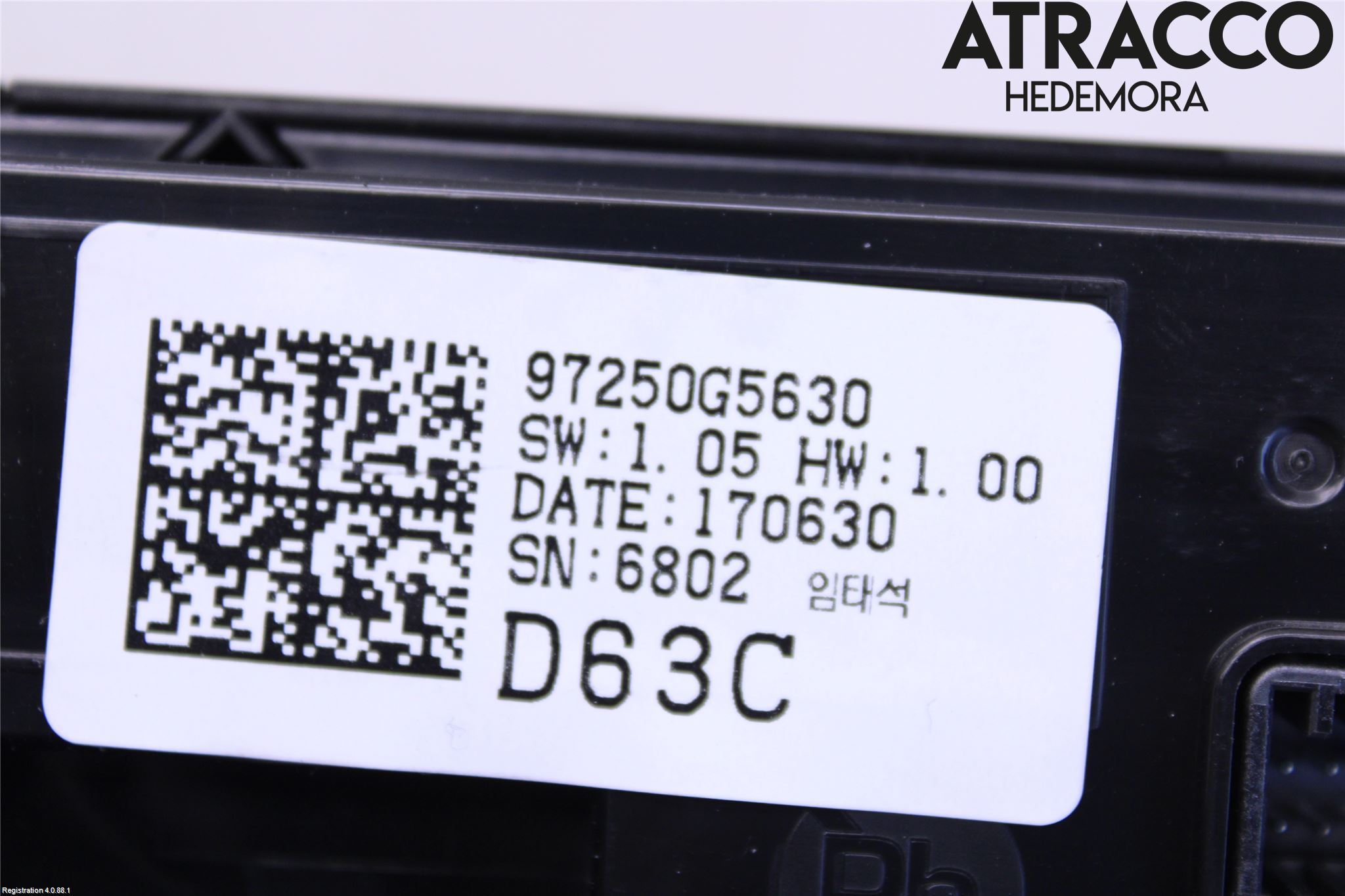 Kia NIRO (DE) 17-22 Varme Ac Betjening-Display