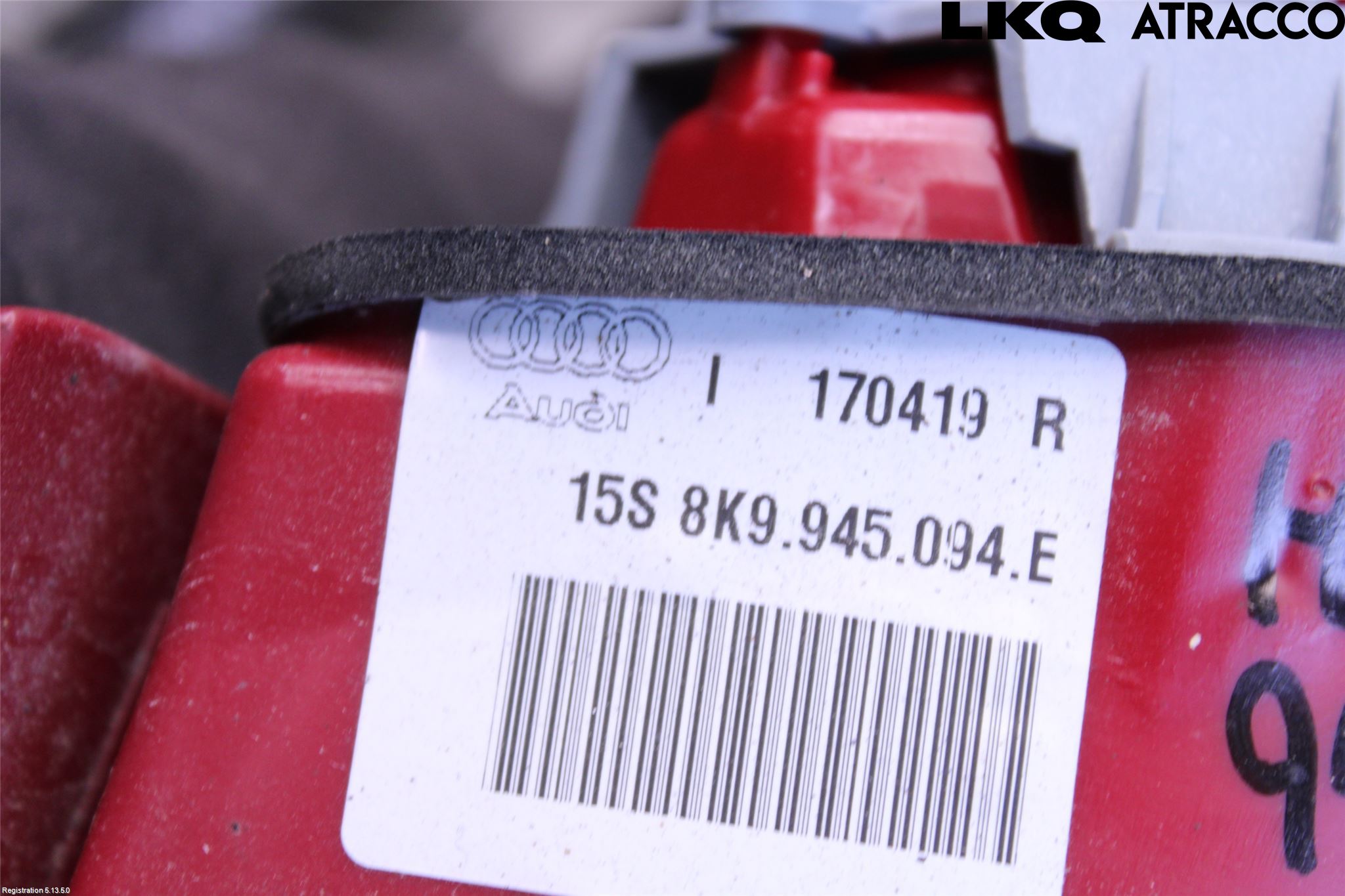 Audi A4 12-15 Baklykt Høyre  På Luke(Indre)