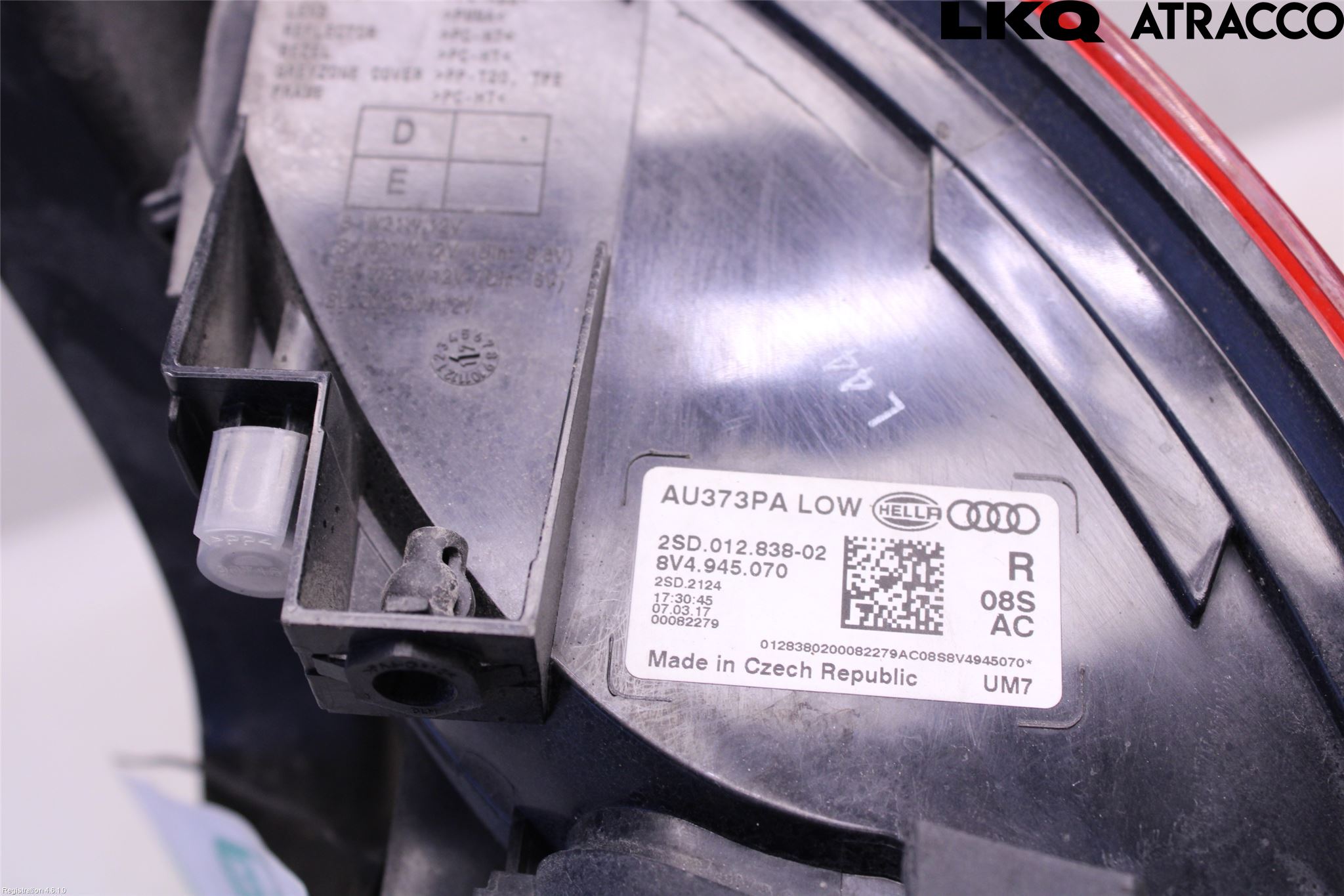 Audi A3/S3 8V 13-20 Baklykt Høyre