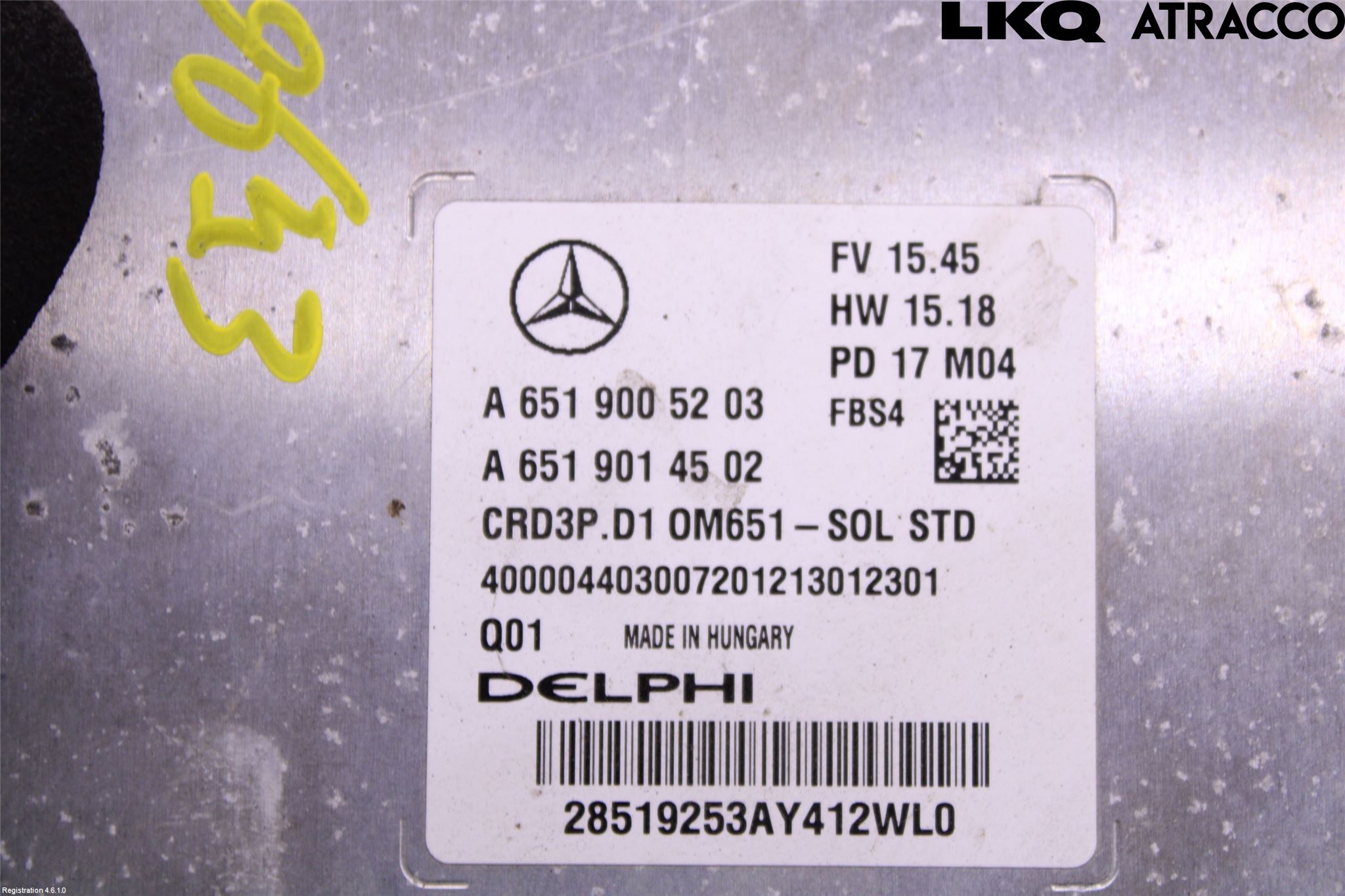 Mercedes-Benz MB C-KLASS (W205) 14-21 Styreenhet Dieselpumpe