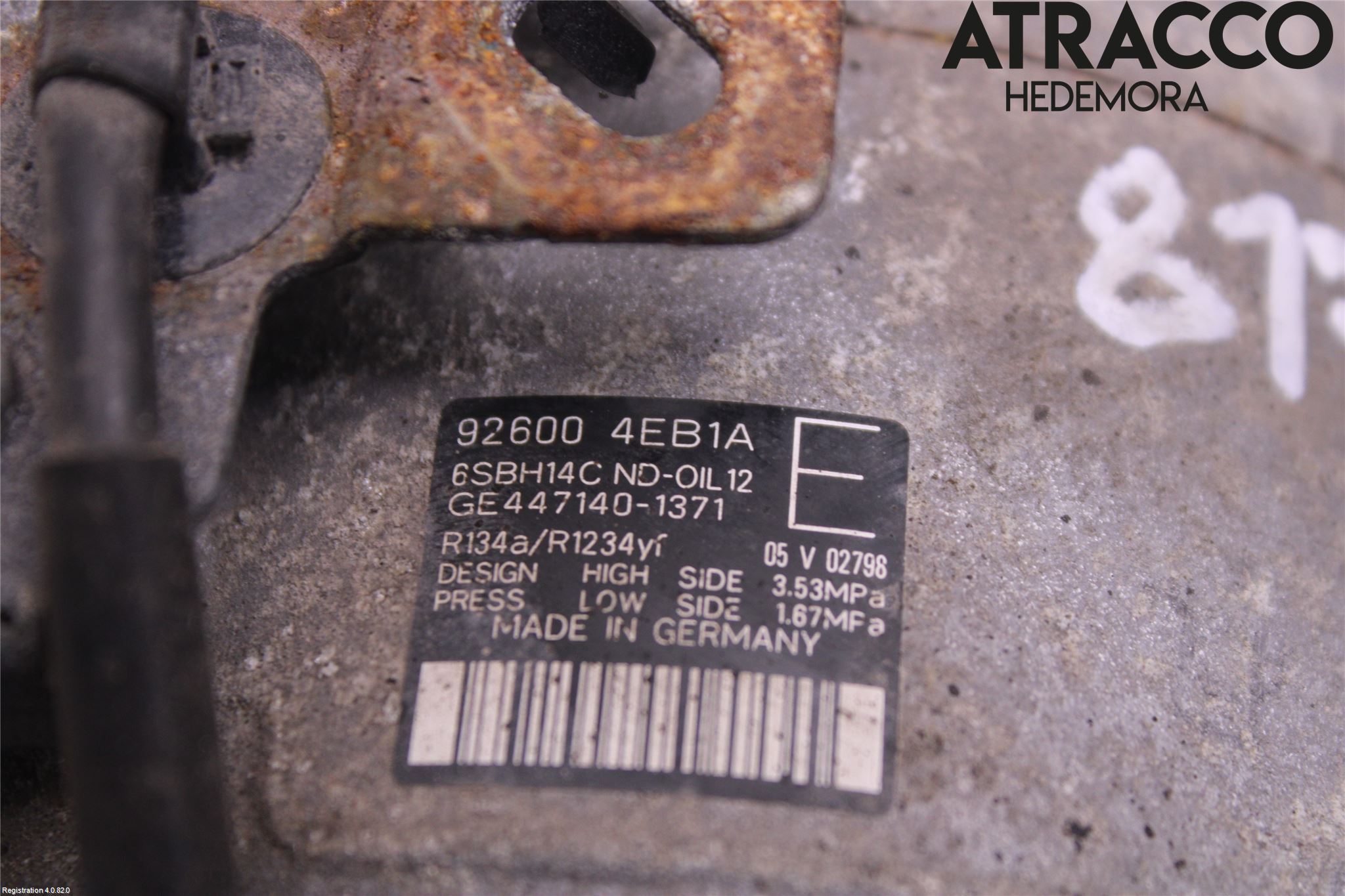 Nissan QASHQAI 14-17 Varme Ac Kompressor