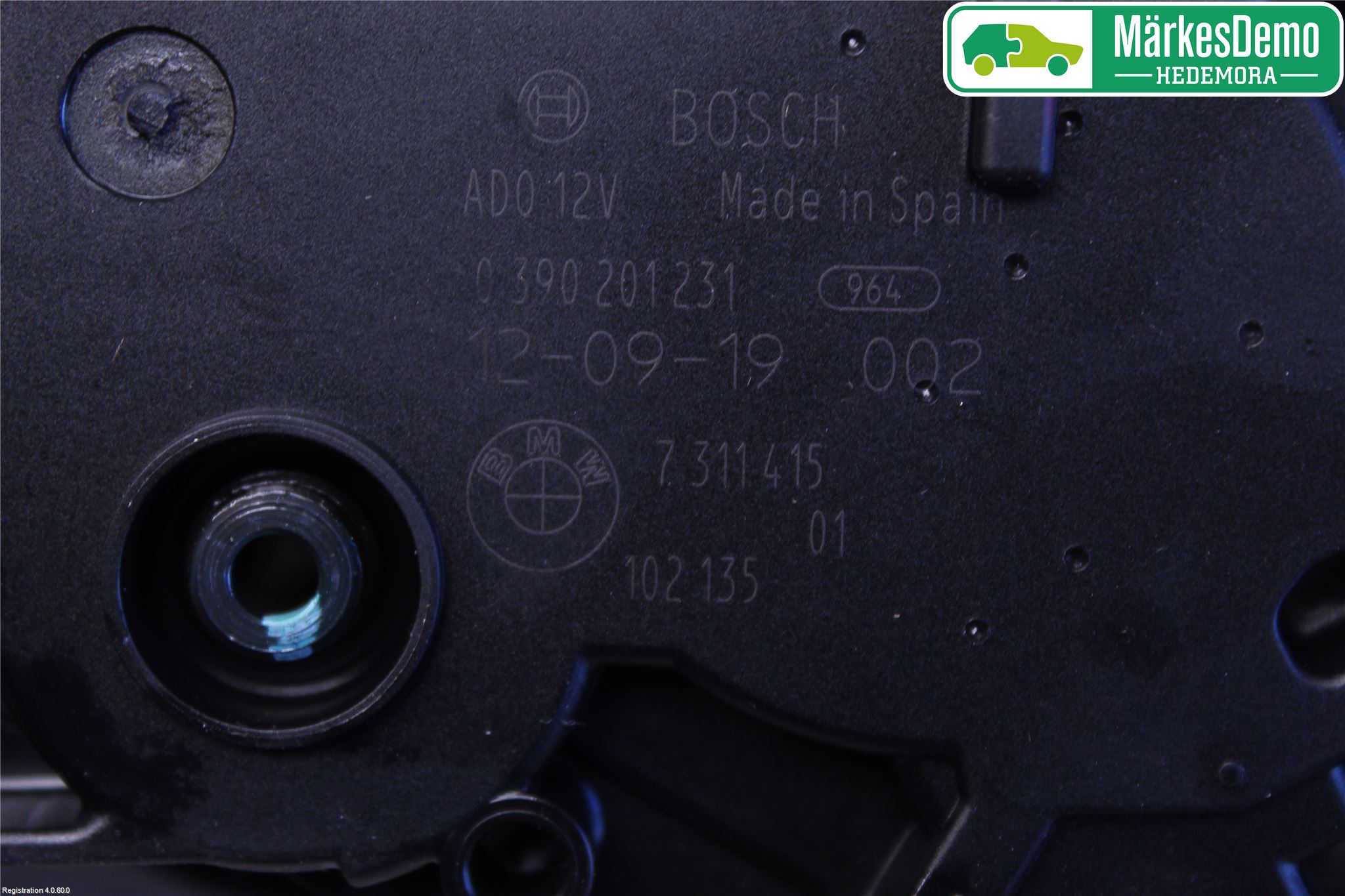 BMW 3 F30/F31/F80 12-19 Viskermotor Bakluke