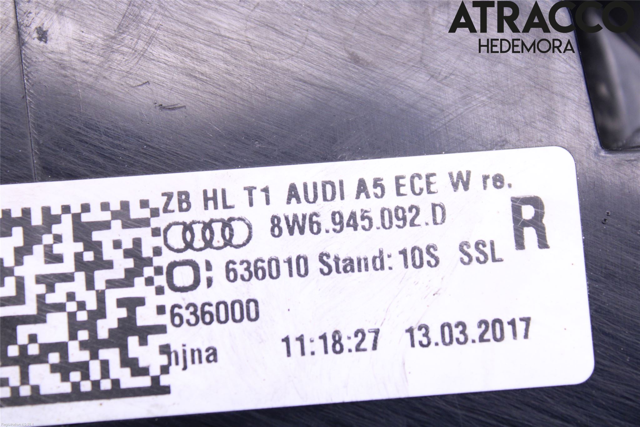 Audi A5 17- Baklykt Høyre