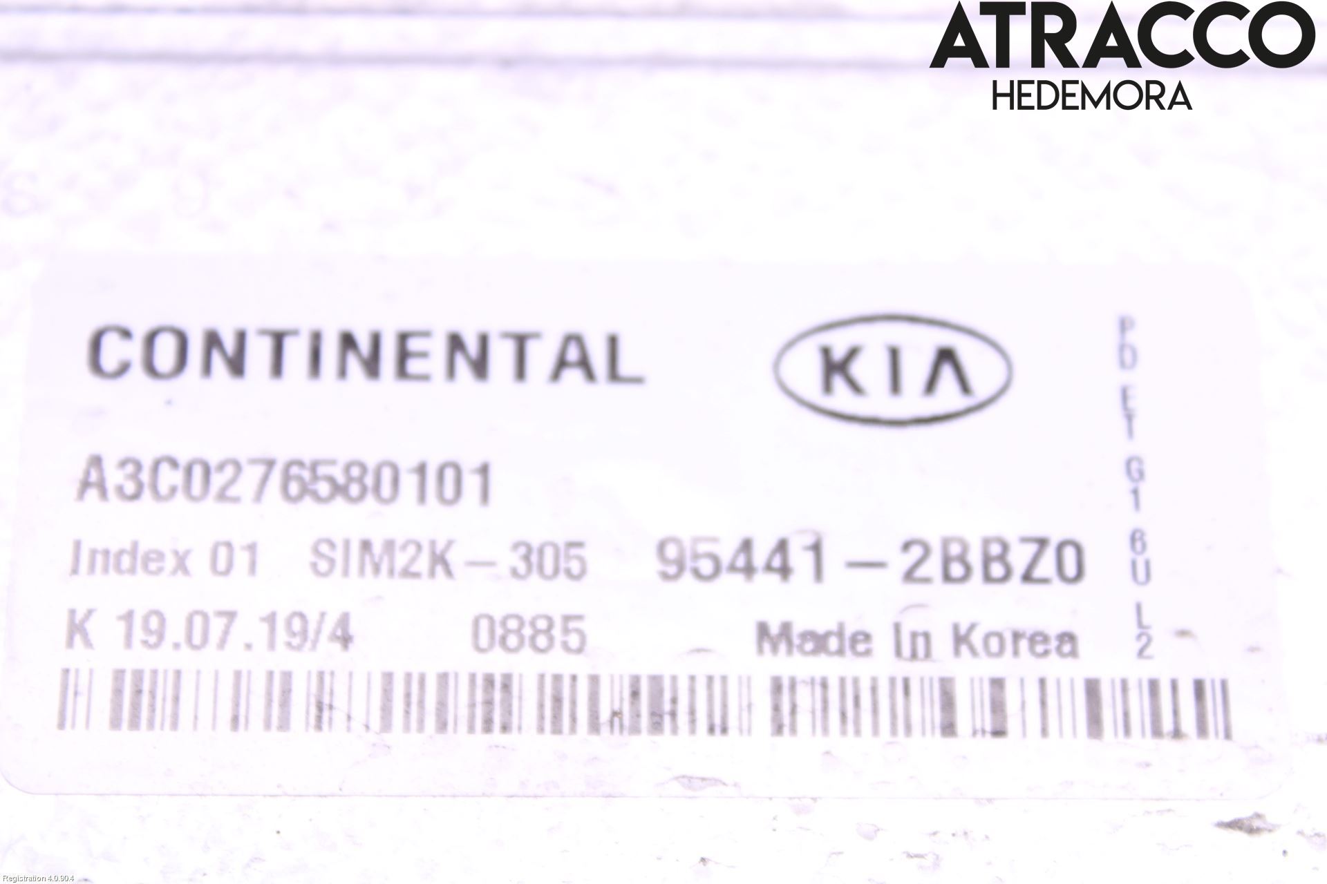 Kia NIRO (DE) 17-22 Styreenhet Gearkasse