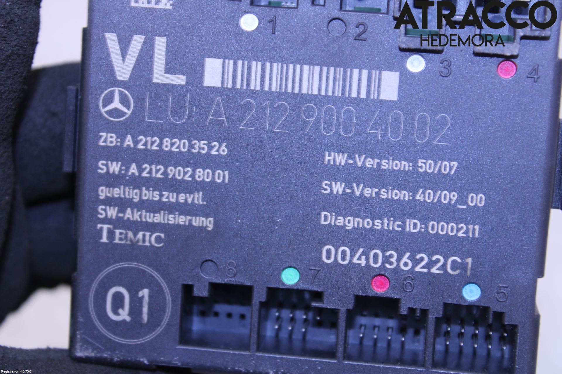 Mercedes-Benz MB C-KLASS (W204) 07-15 Styreenhet Dør