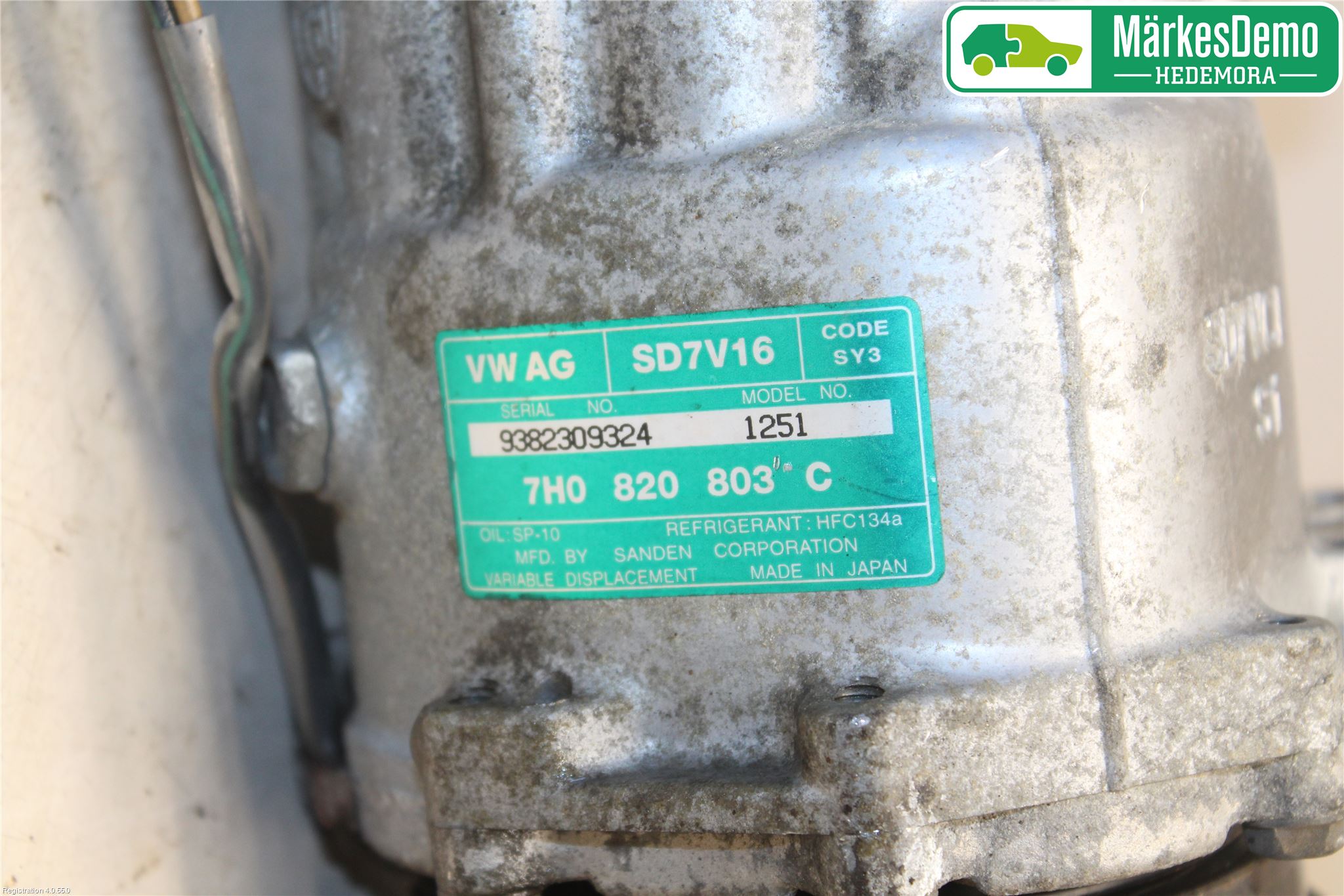 Volkswagen VW TRANSP/CARAVELLE (T5) 04-15 Varme Ac Kompressor