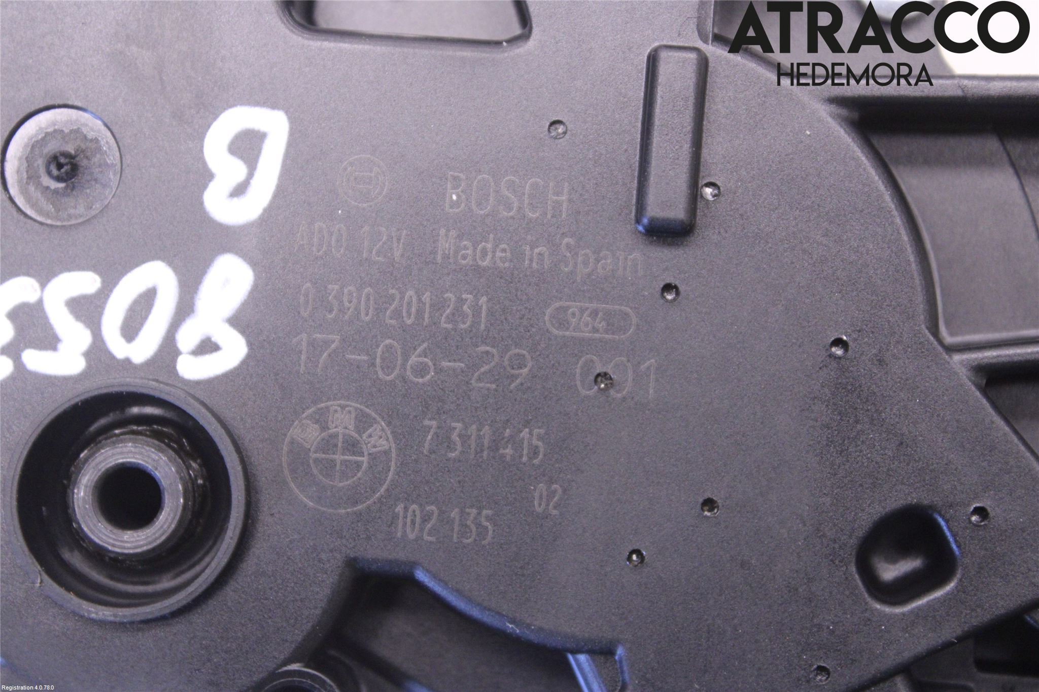 BMW 3 F30/F31/F80 12-19 Viskermotor Bakluke