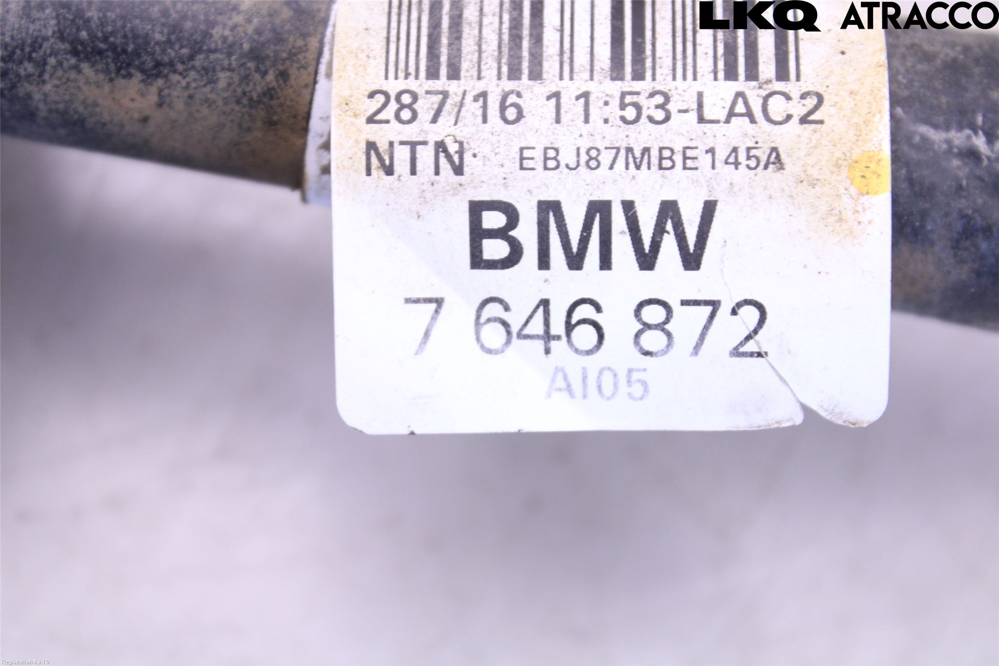 BMW 2 F45 Active Tourer 14-21 Drivaksel Bak Kompl Høyre