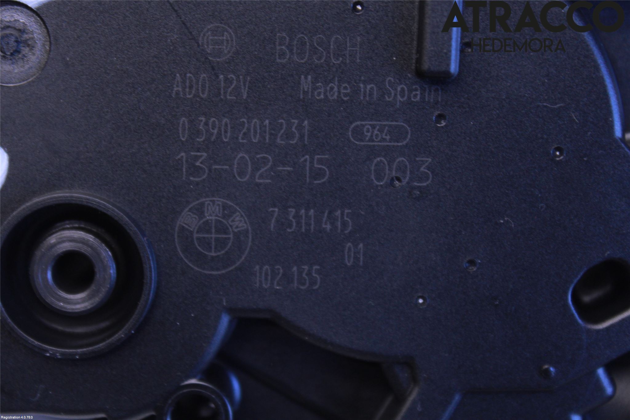 BMW 3 F30/F31/F80 12-19 Viskermotor Bakluke