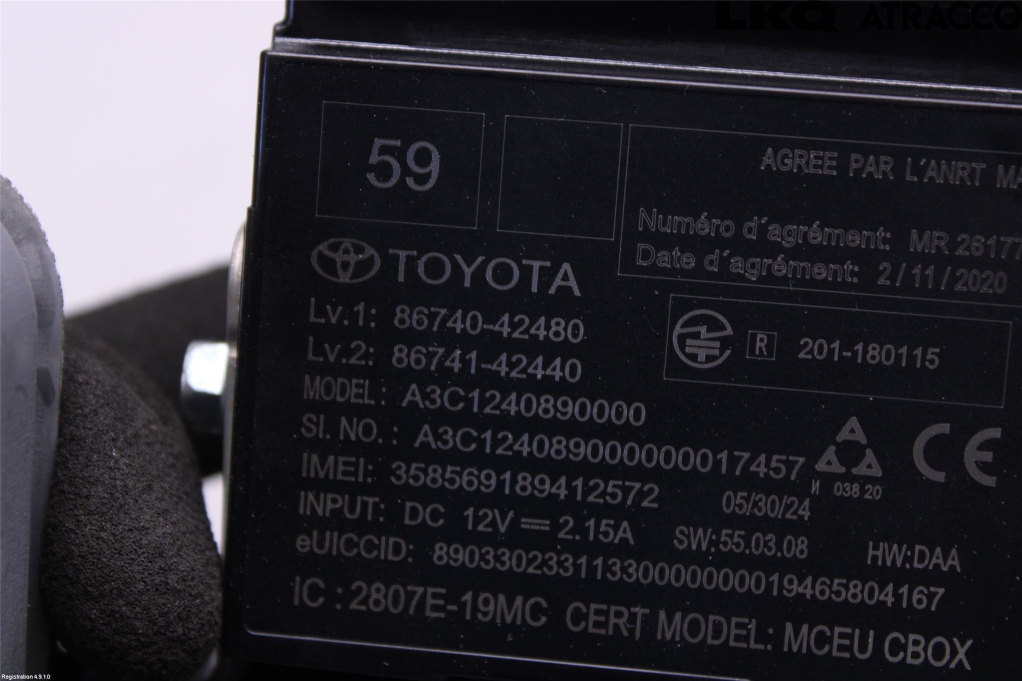 Toyota RAV4 19- Styreenhet Øvrig