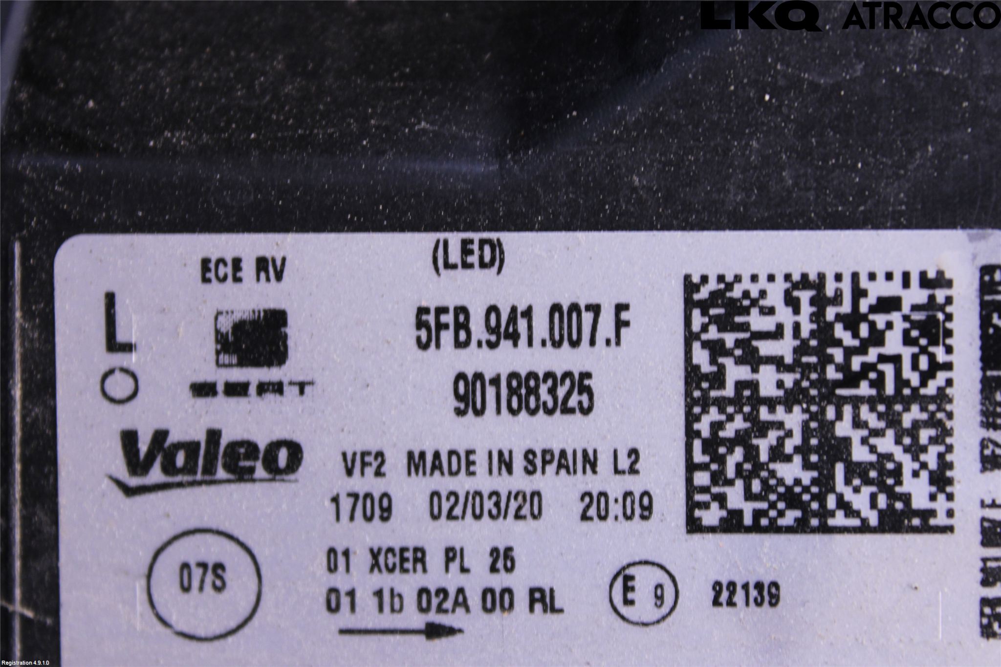 Seat LEON 20- Frontlykt Venstre